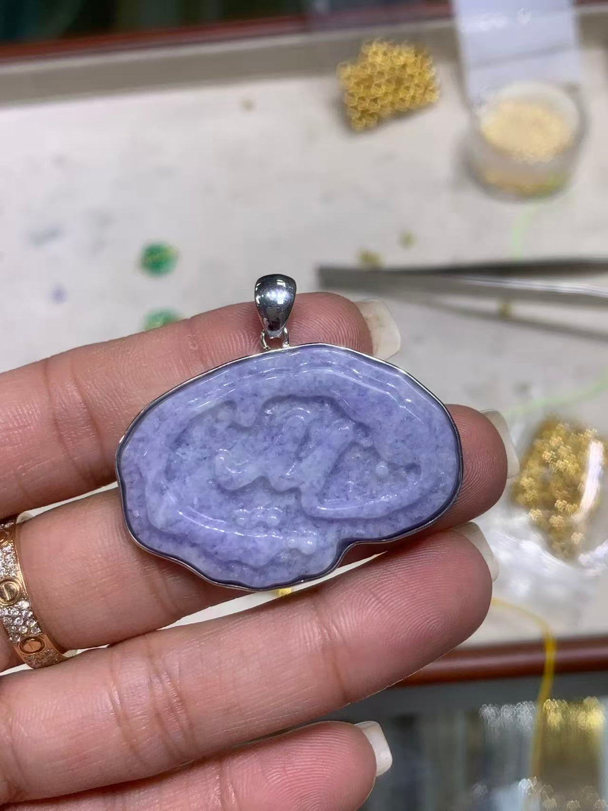 Custom pendant customize Necklace Green Grade A Jade nephrite pendant Jadeite gift letter Signature Pounamu Jewelry nameplate