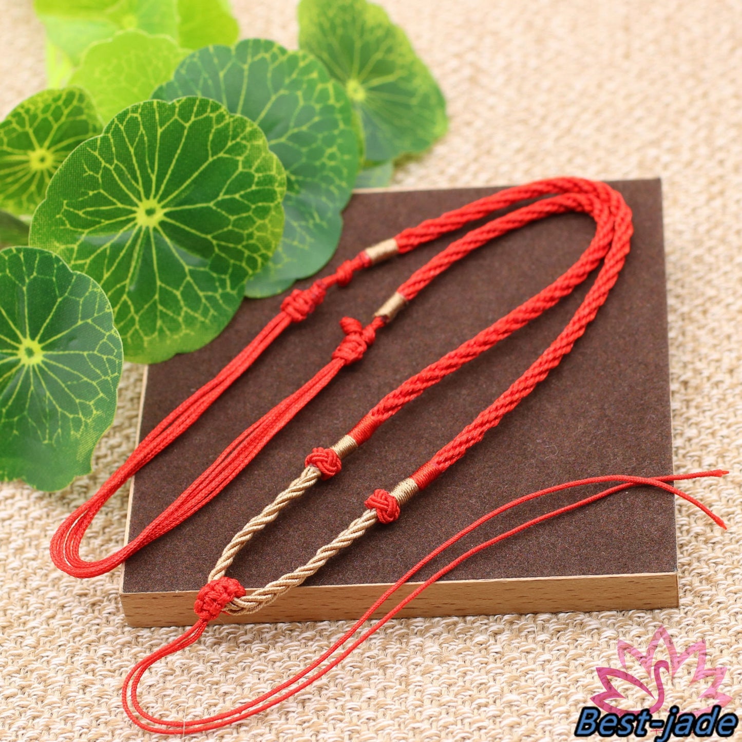 RED Luck Necklace Hand Woven Braided Rope Lady hand String Cord girl strap boy chain Chinese Style collier Halskette f.