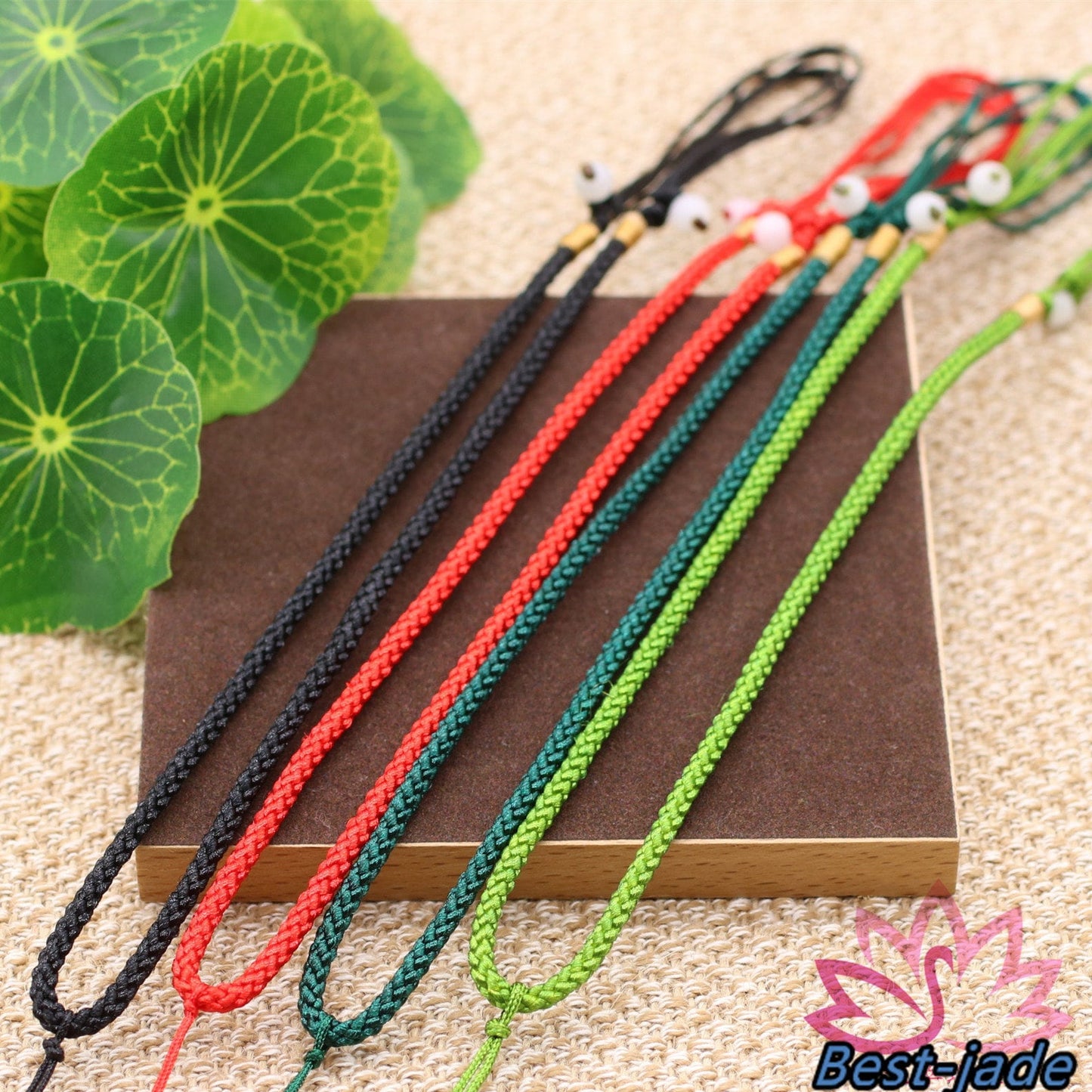 RED Luck Necklace Hand Woven Braided Rope Lady hand String Cord girl strap boy chain Chinese Style collier Halskette f.
