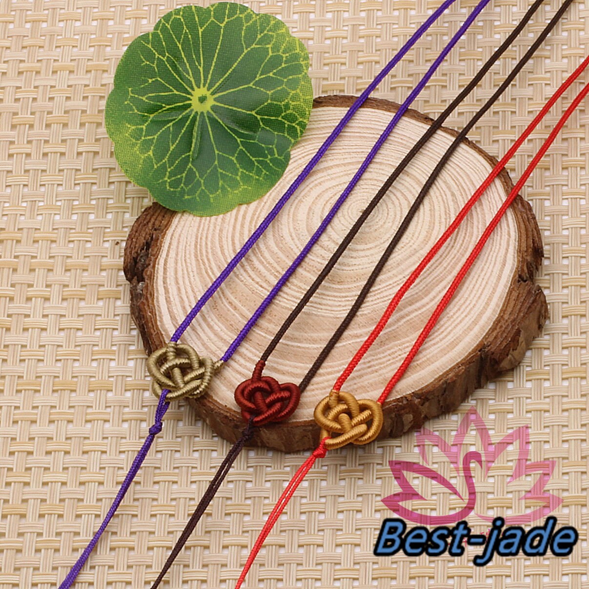 RED Luck Necklace Hand Woven Braided Rope Lady hand String Cord girl strap boy chain Chinese Style collier Halskette f. for pandent