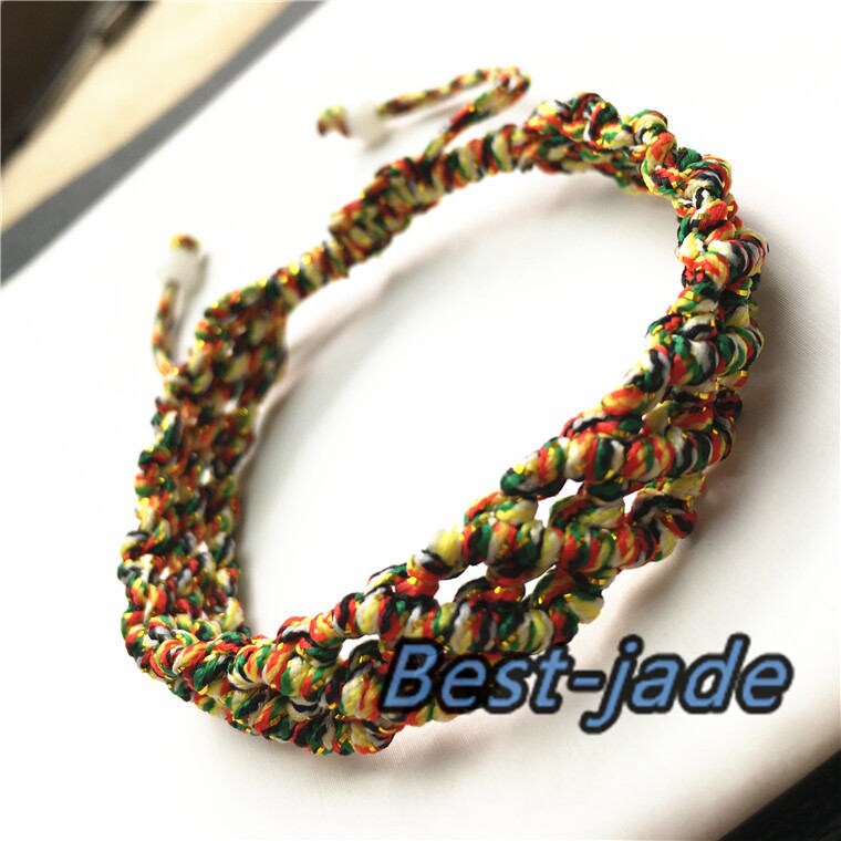 Hand LINE RED Colorful Hand Woven Braided Rope Lady hand String Cord girl strap chain Chinese Style