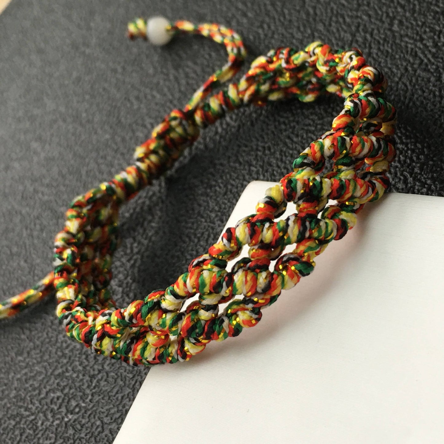 Hand LINE RED Colorful Hand Woven Braided Rope Lady hand String Cord girl strap chain Chinese Style