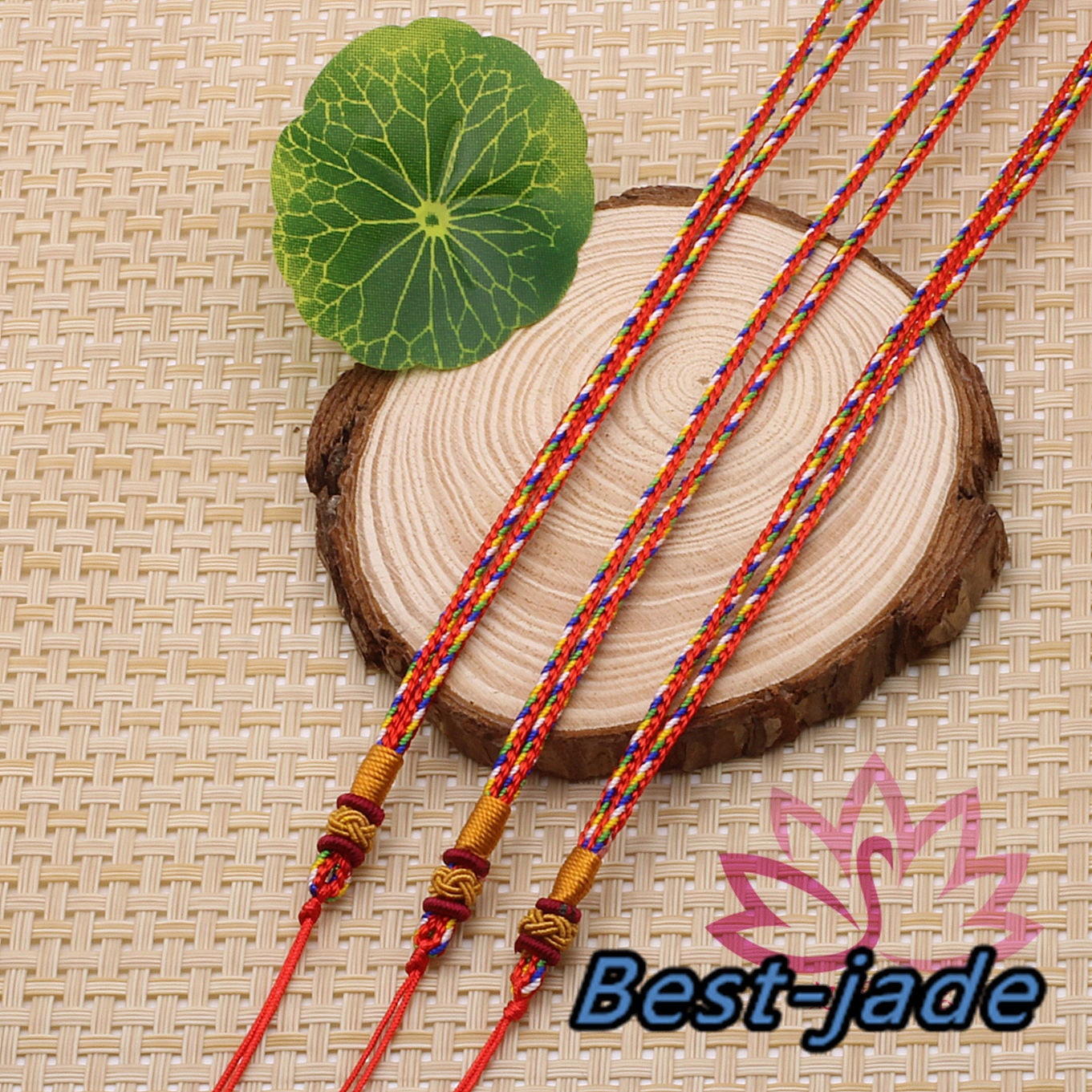RED Luck Necklace Hand Woven Braided Rope Lady hand String Cord girl strap boy chain Chinese Style collier Halskette f.