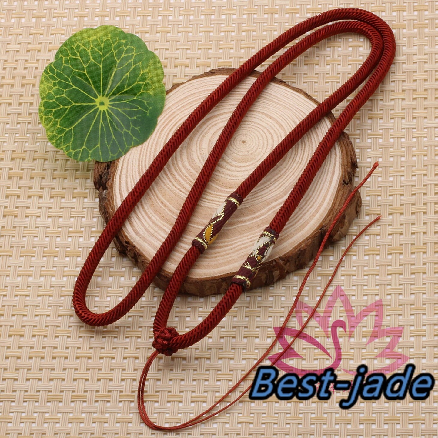RED Luck Necklace Hand Woven Braided Rope Lady hand String Cord girl strap boy chain Chinese Style collier Halskette f. for pandent