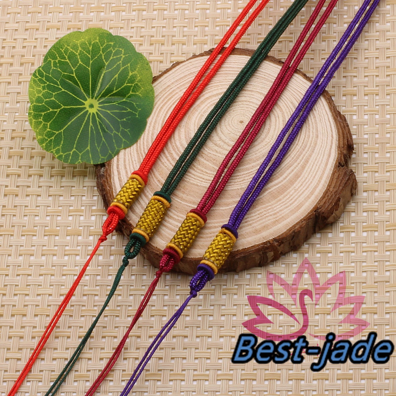 RED Luck Necklace Hand Woven Braided Rope Lady hand String Cord girl strap boy chain Chinese Style collier Halskette f. for pandent