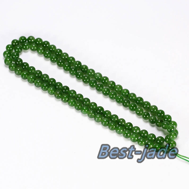 Kanadischer Jaspis A Grade Perlengröße 4*4mm Halskette Kanadische Jade Maori Stil Pulsera Kugelperlen POUNAMU Nephrit Grünstein Halskette f.