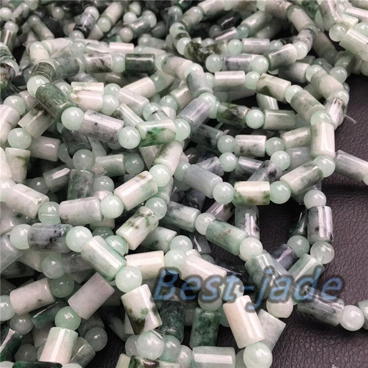 Burma Jade Grade A Natural Jadeite Hand carved Jade Round bead bangle Bracelet Chain Burma stone Armband string rope