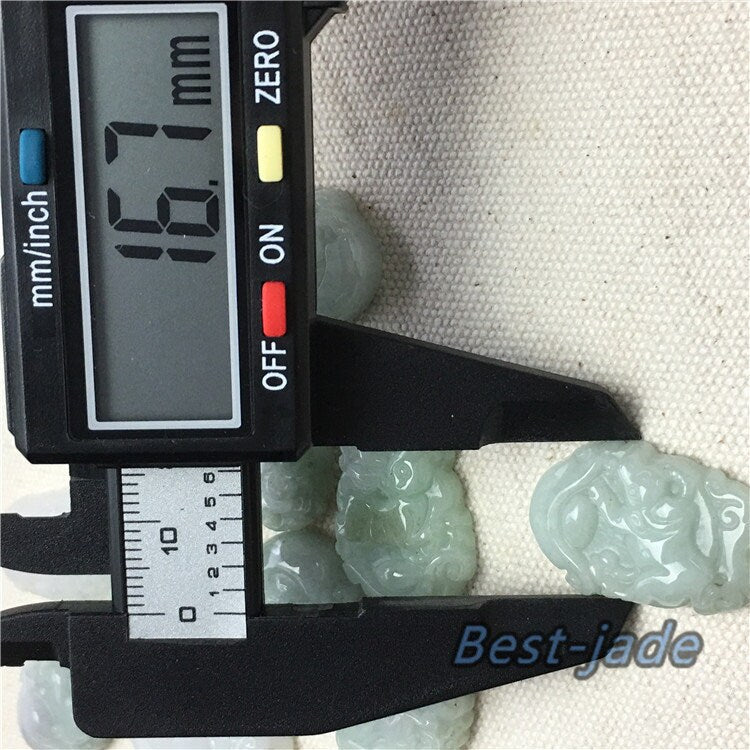 1 Set zertifizierter Jadeit, chinesischer Zwölf-Sternzeichen-Grün-Eis-Burma-Jadeit, natürlicher Jade-Anhänger der Güteklasse A, Halsketten-Anhänger zum Selbermachen