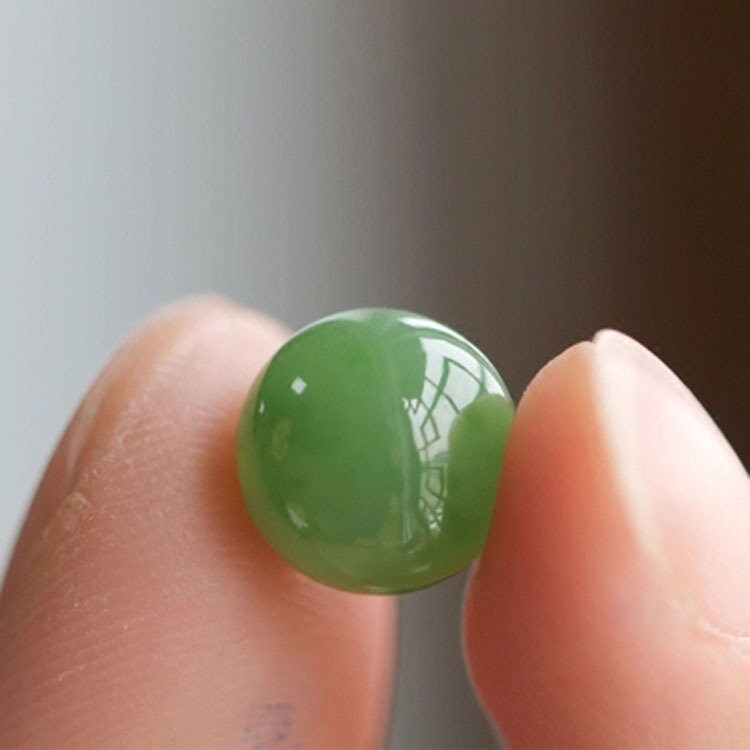 10 PCS 14*14mm Runde Perlen Natürliche Kanadische jade Nephrit Greenstone Pounamu Perle Maori stil NZ jade капля Kügelchen jaspe grüner Jade