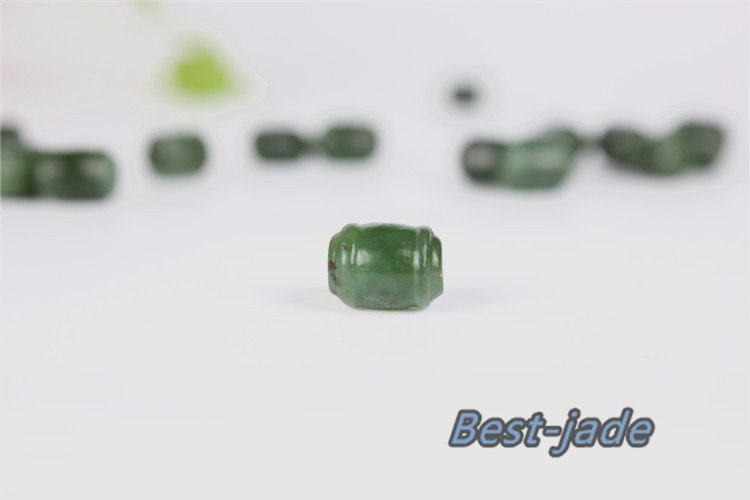 8*10mm Barrel Perlen Natürliche Greem Kanadische Jade Nephrit Greenstone Pounamu Perle Maori Stil NZ Jade капля Kügelchen jaspe grüner Jade