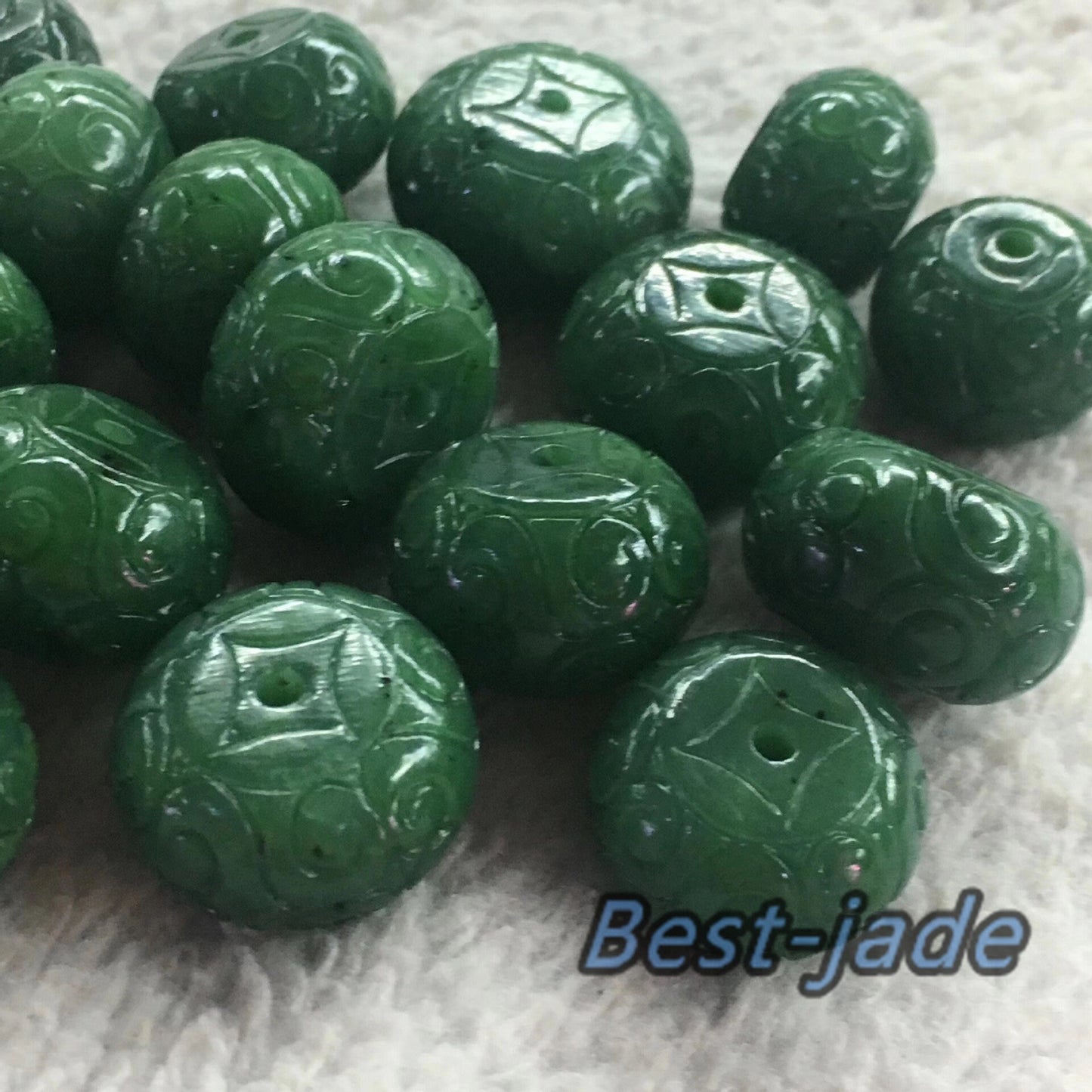 10 PCS 12*19mm Glück Perlen Natürliche Kanadische jade Nephrit Greenstone Pounamu Perle Maori stil NZ jade капля Kügelchen jaspe grüner Jade