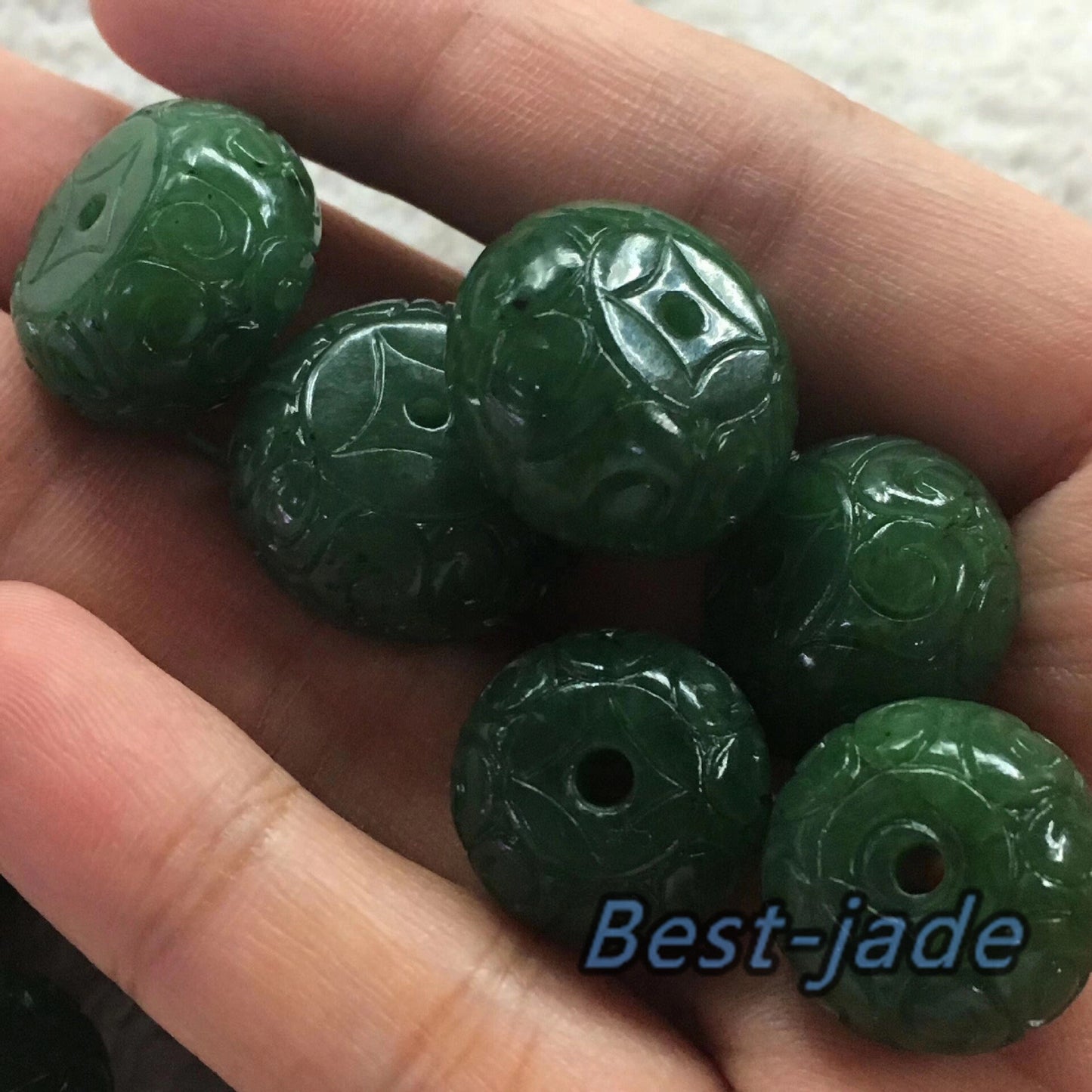 10 PCS 12*19mm Glück Perlen Natürliche Kanadische jade Nephrit Greenstone Pounamu Perle Maori stil NZ jade капля Kügelchen jaspe grüner Jade