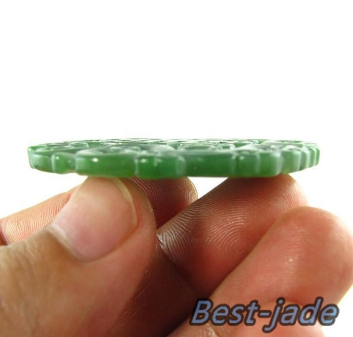 Dragon 寿字 Hollow Green Nephrite Pendant Necklace NZ Maori Greenstone jasper Pounamu Children Canadian Gemstones grüner Beads Jaspe яшма