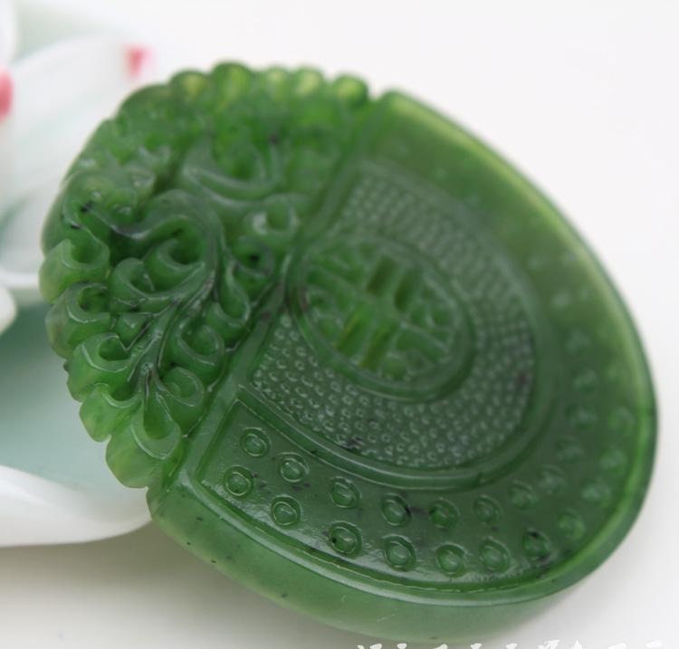 Vintage Dragon Green Nephrite Hollow Pendant NZ Greenstone jasper Pounamu BC Canadian jade Gemstones grüner Beads Chinese Lady Necklace