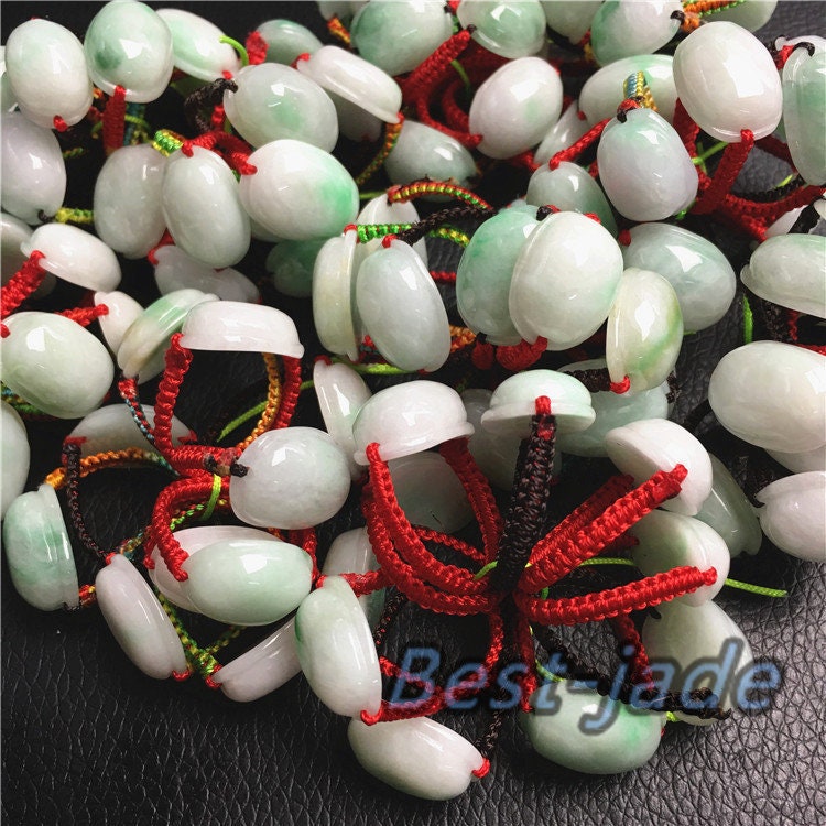 Oval cabochon Ring Natural Grade A Jadeite Burma Jade bead bangle Bracelet Chain Green gemstone Burma Lady