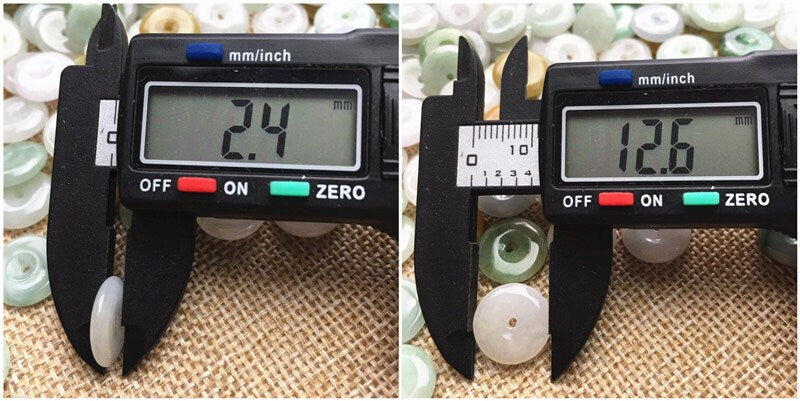10 Stück 13mm Natur Grade A Jade ICE Jadeit Donut Perlen Rundheit DIY Ohrringe Halskette Geschnitzt Spacer Jadeit Baby Geschenk
