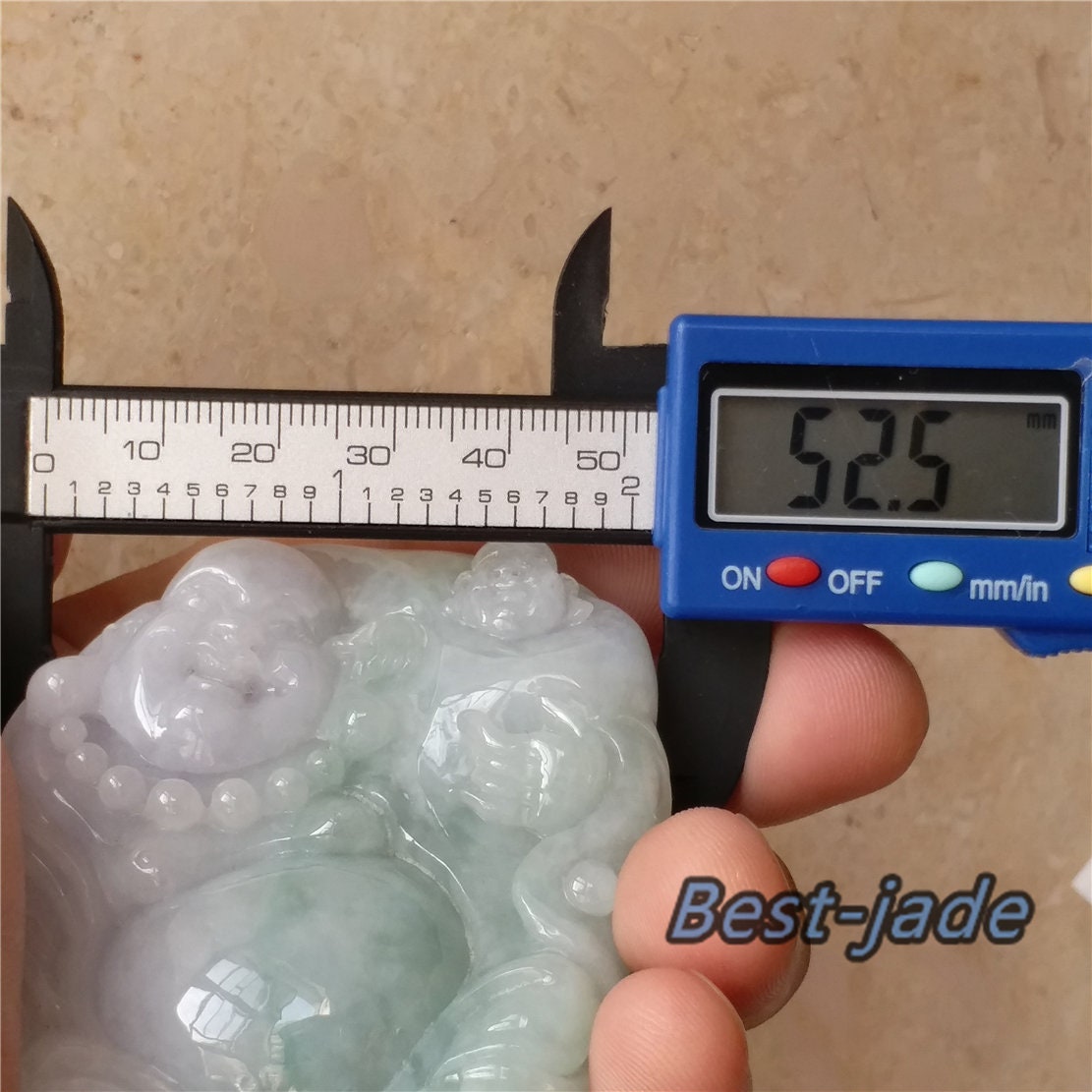 GROSSER Jade-Buddha der Güteklasse A, hellgrüner lila Eisglas-Jade-Anhänger, natürliche grüne Jadeit-Perlen, Halsketten-Anhänger, Edelstein Typ A-Stein, 翡翠A货