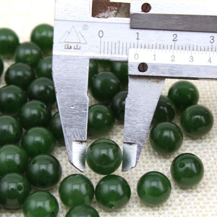 10 PCS 10*10mm Runde Perlen Natürliche Kanadische jade Nephrit Greenstone Pounamu Perle Maori stil NZ jade капля Kügelchen jaspe grüner Ball