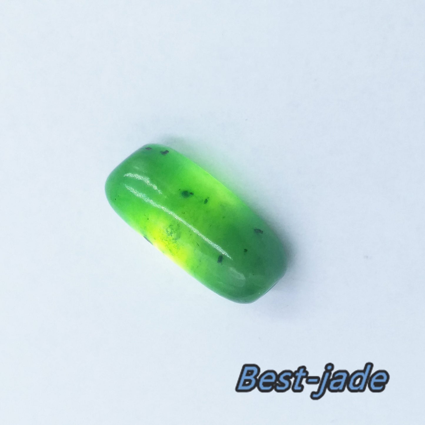 10 Stück natürliche kanadische Jade Nephrit Fass Grünstein Pounamu Perlen Perle Maori Stil grün NZ Jade Eimer Jadeware