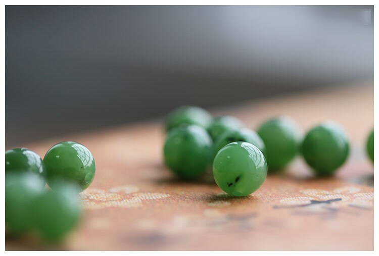 10 PCS 14*14mm Runde Perlen Natürliche Kanadische jade Nephrit Greenstone Pounamu Perle Maori stil NZ jade капля Kügelchen jaspe grüner Jade