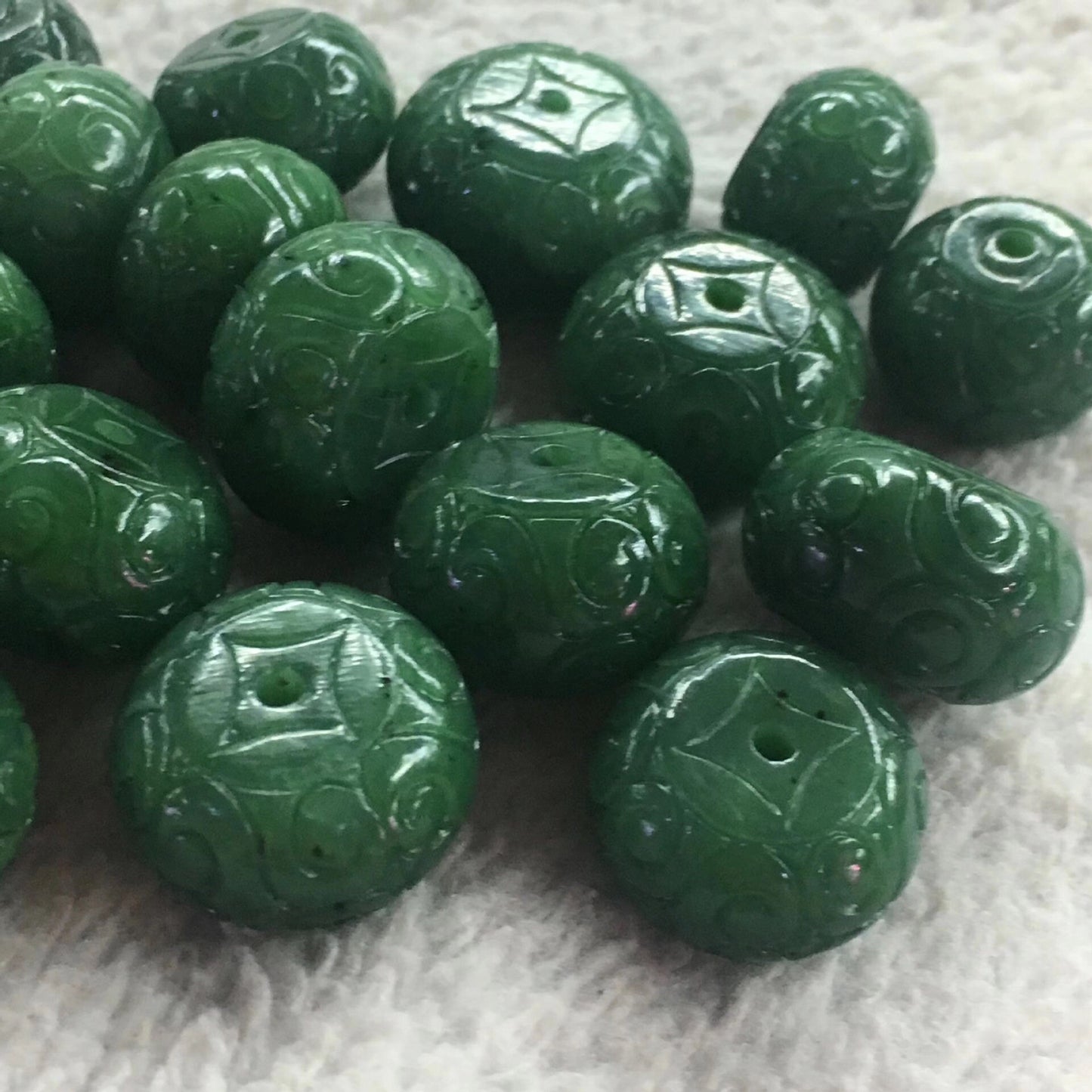 10 PCS 12*19mm Glück Perlen Natürliche Kanadische jade Nephrit Greenstone Pounamu Perle Maori stil NZ jade капля Kügelchen jaspe grüner Jade