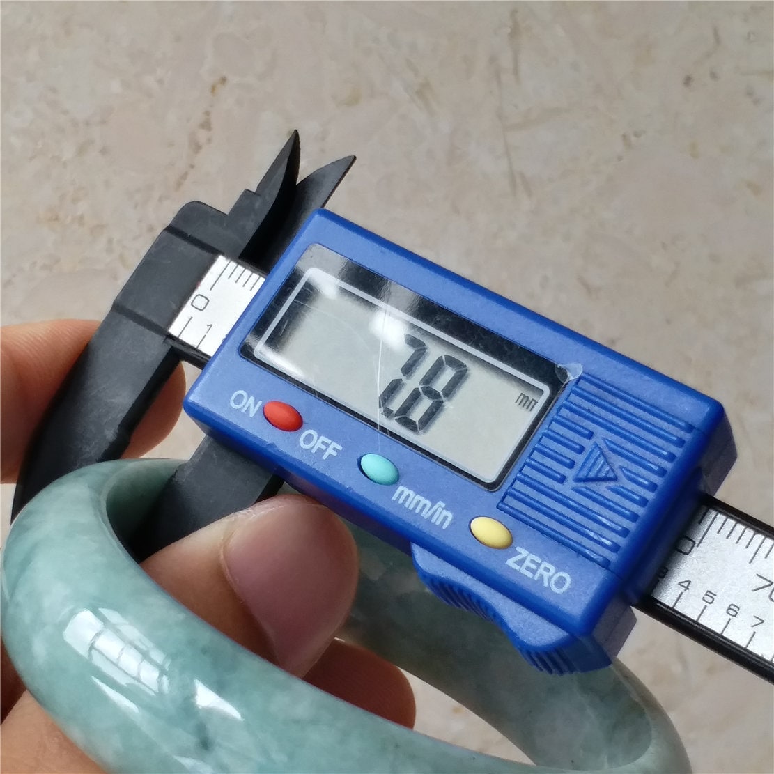55.5mm Light green Grade A jade Natural Jade Hand carved Bangle Bracelet Lady Chain Jadeite Type A stone armreife Джейд браслеты 翡翠手镯