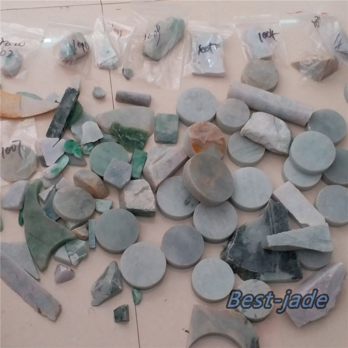 Natural Green Lavender Jadeite Raw stone Burmese Grade a jade preform Rough Jade Burma stone Green jade Ice jadeite 04