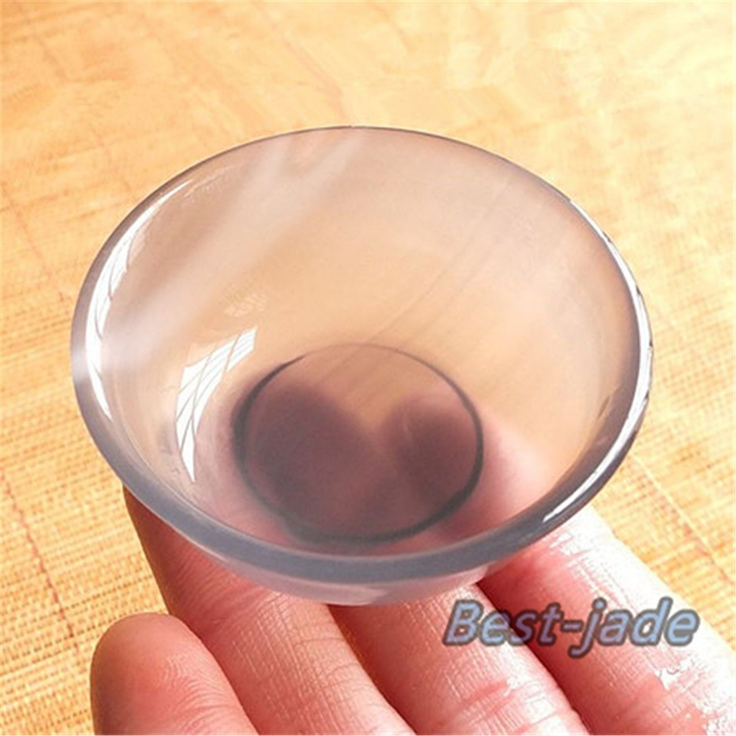Natürliche Achat handgemachte trinkende Teekanne Weinglas Tasse grüne Jade Geburtstagsgeschenk keine Behandlung