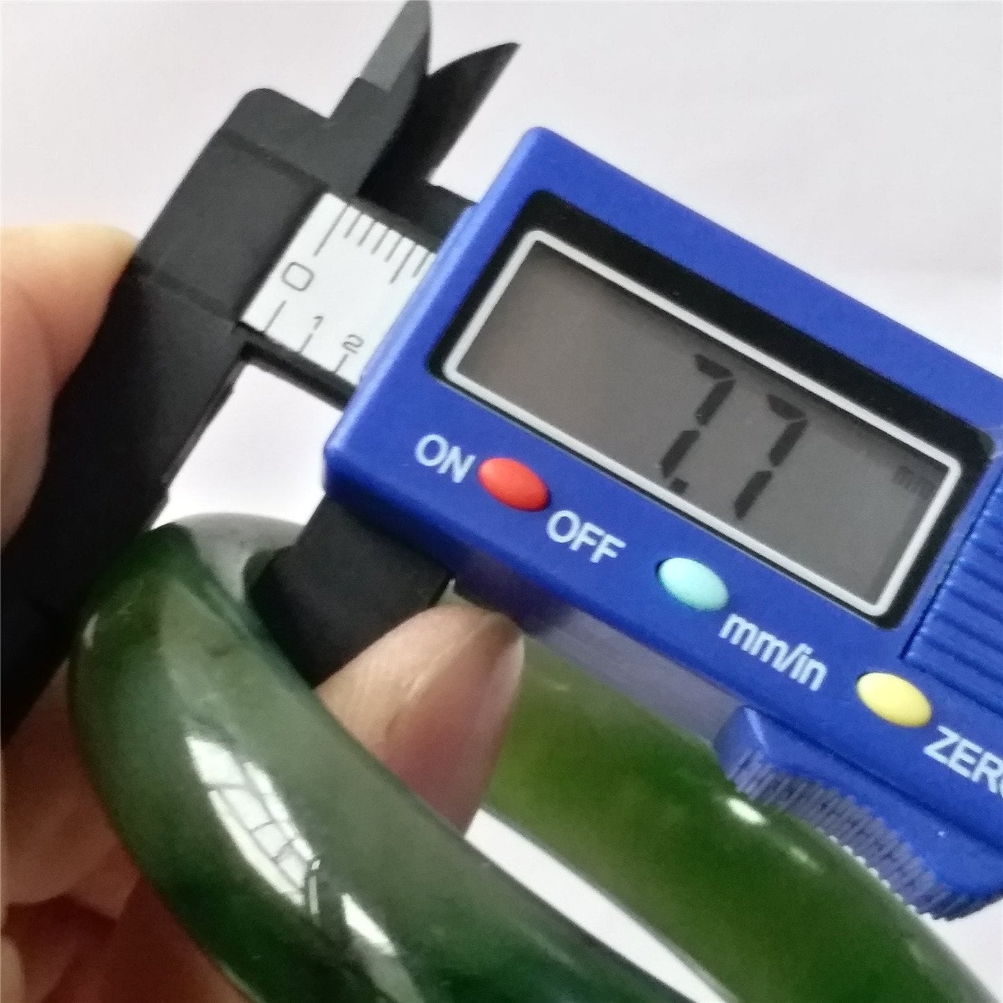 52.3mm Natural Nephrite Round bangle Green stone Canadian Jade Bracelet Pounamu Nephrite Jade lady Canadian Jasper BC Greenstone 020
