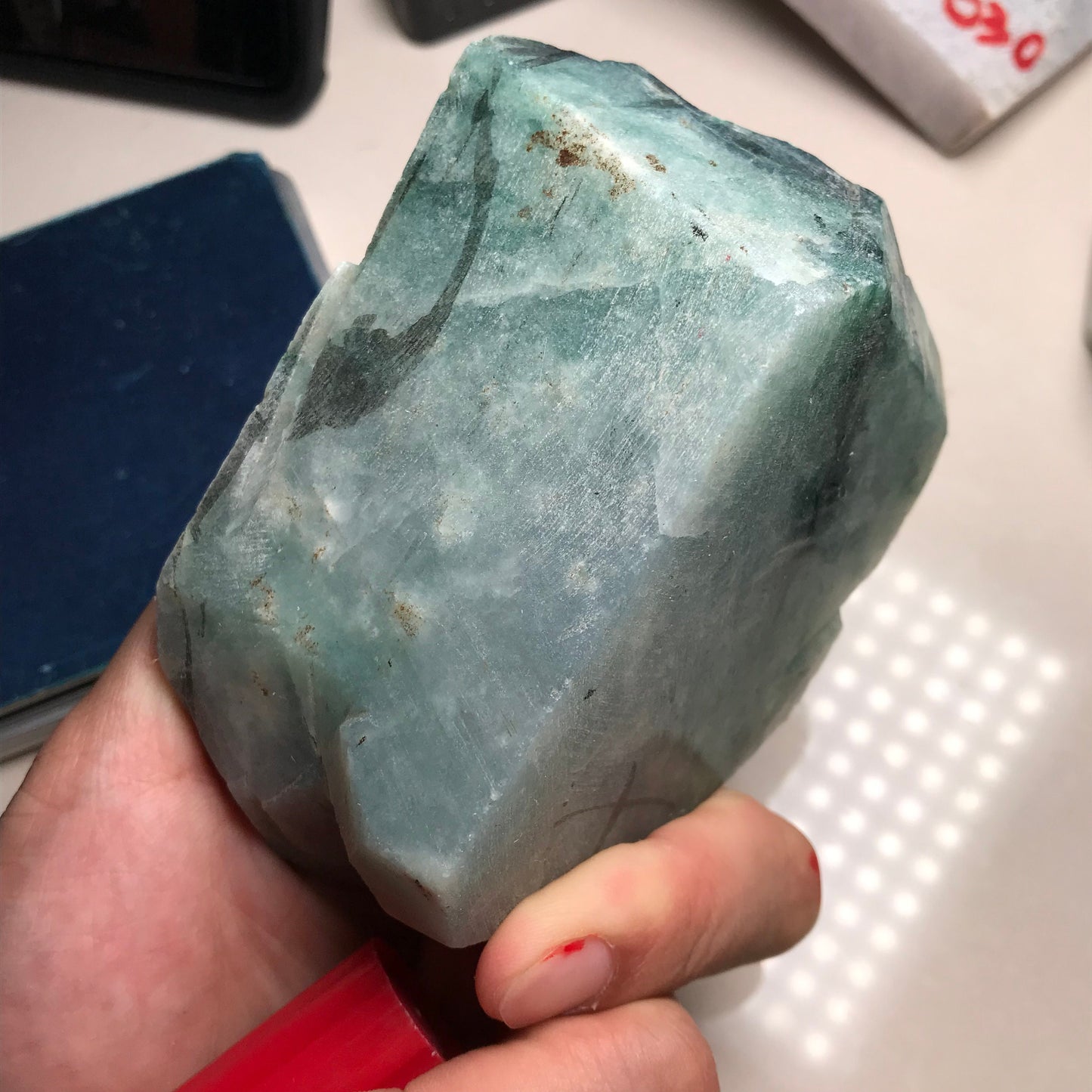 592g Natural Jadeite Green flower Raw stone Burmese Grade A jade preform Rough Burma Jade stone Burma jadeite Design Pendant 翡翠A货 蓝水飘花石料034