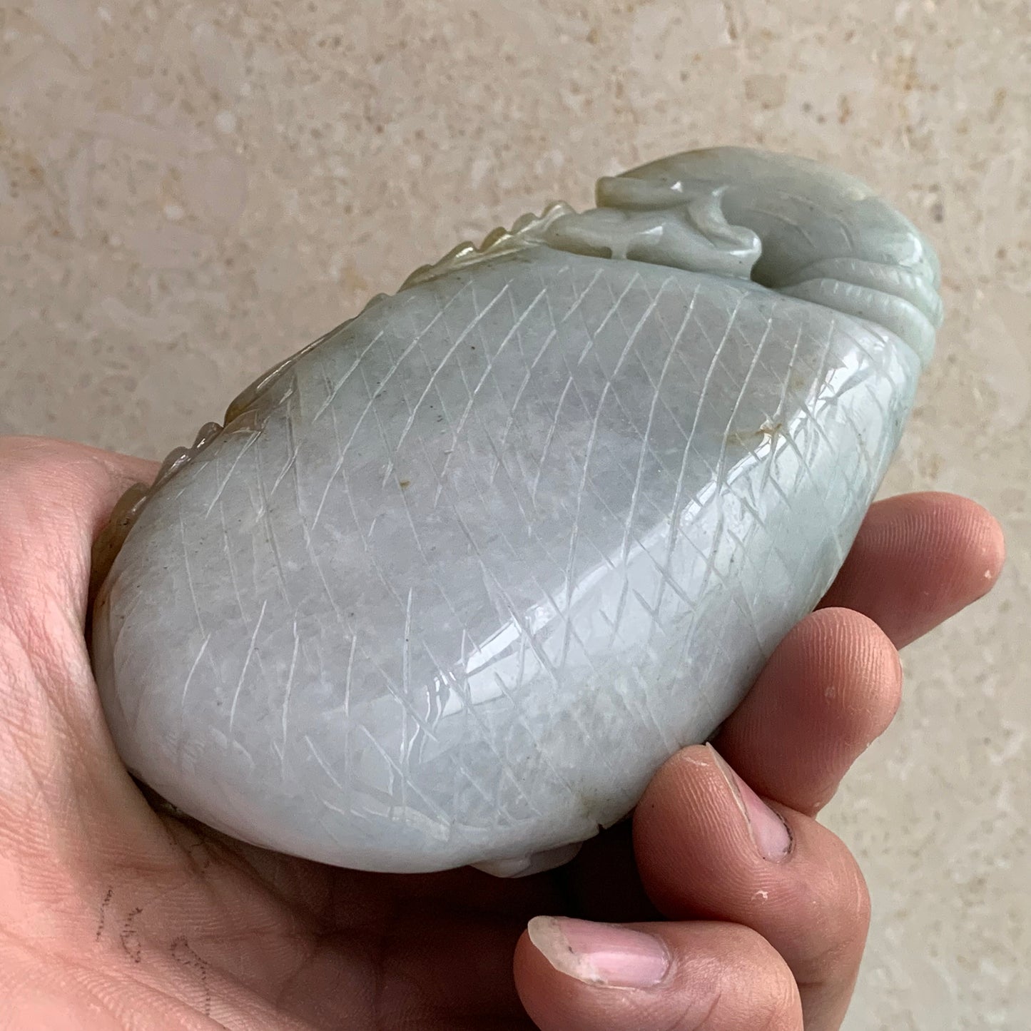 Big Crab Natural Yellow jadeite Hand held Massage Jadeite Hand craved Nature Ice Burma Jade BEADS Gemstone Hanging Tyoe A stone Gemstone
