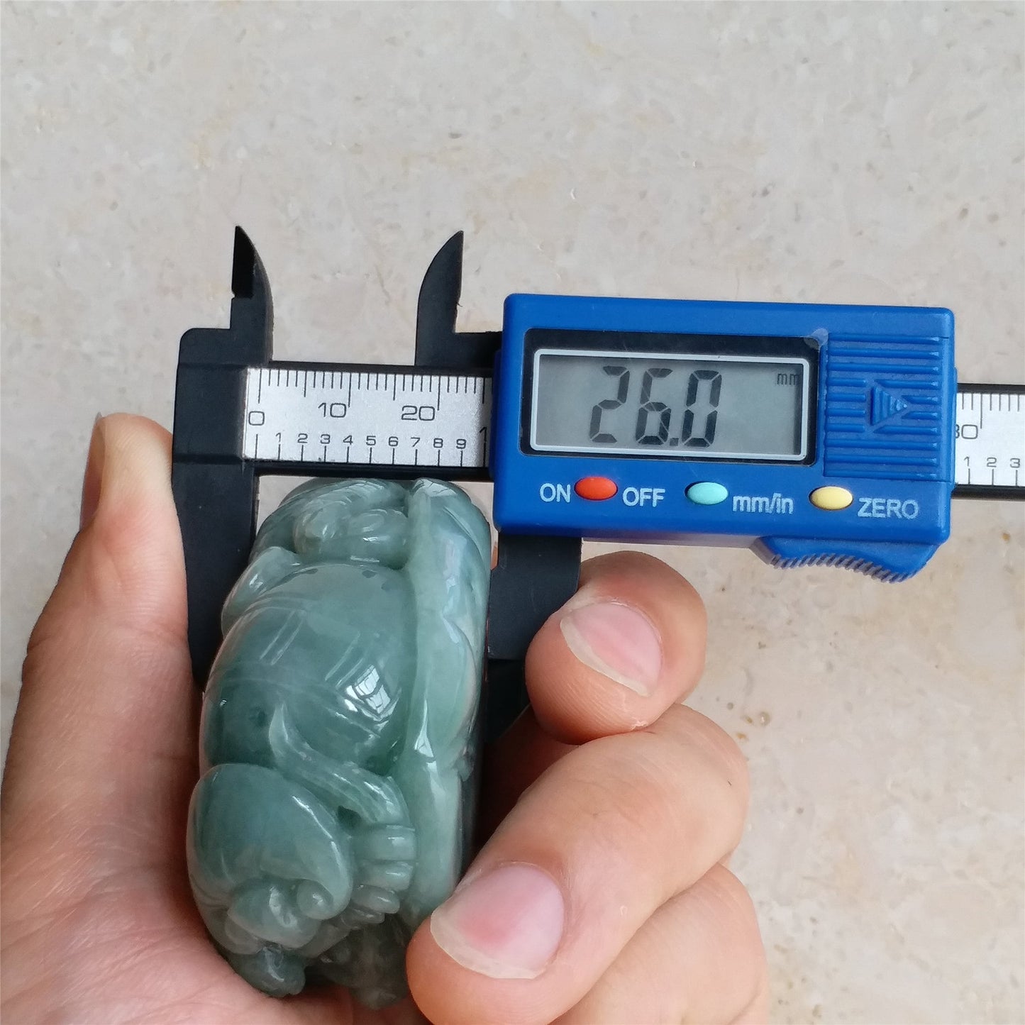 Dragon Natura Ice Green Hand held Massage Burma Jadeite Grade A Jade Type A stone Burmese Big Pendant 翡翠A货 生意兴隆 手把件