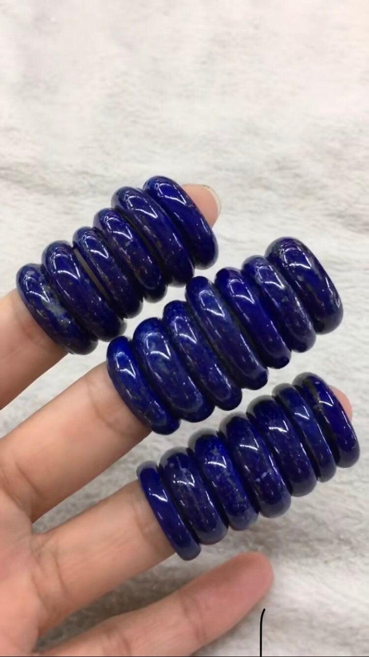 US-Größe 5-14 Natürlicher Lapislazuli Damenring Lasurit Jade Anhänger Preceptee Blauer Stein Damenschmuck Jade Geschenk
