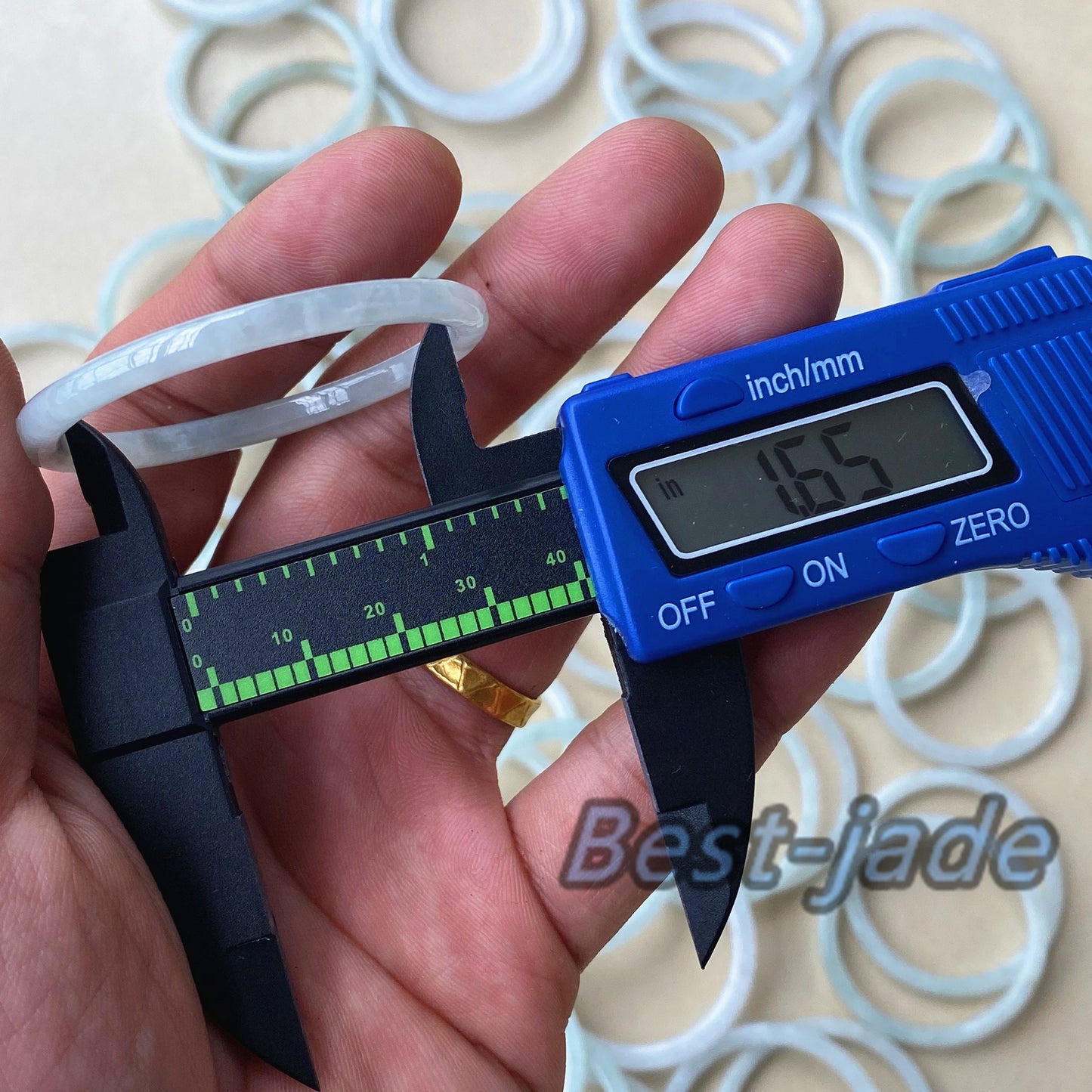 1,65 Zoll Babygröße Eisgrün Grade A Jade Burma Jadeit Armreif KID Armband Ring Handgemacht Kinder Junge Mädchen Trottie Kette