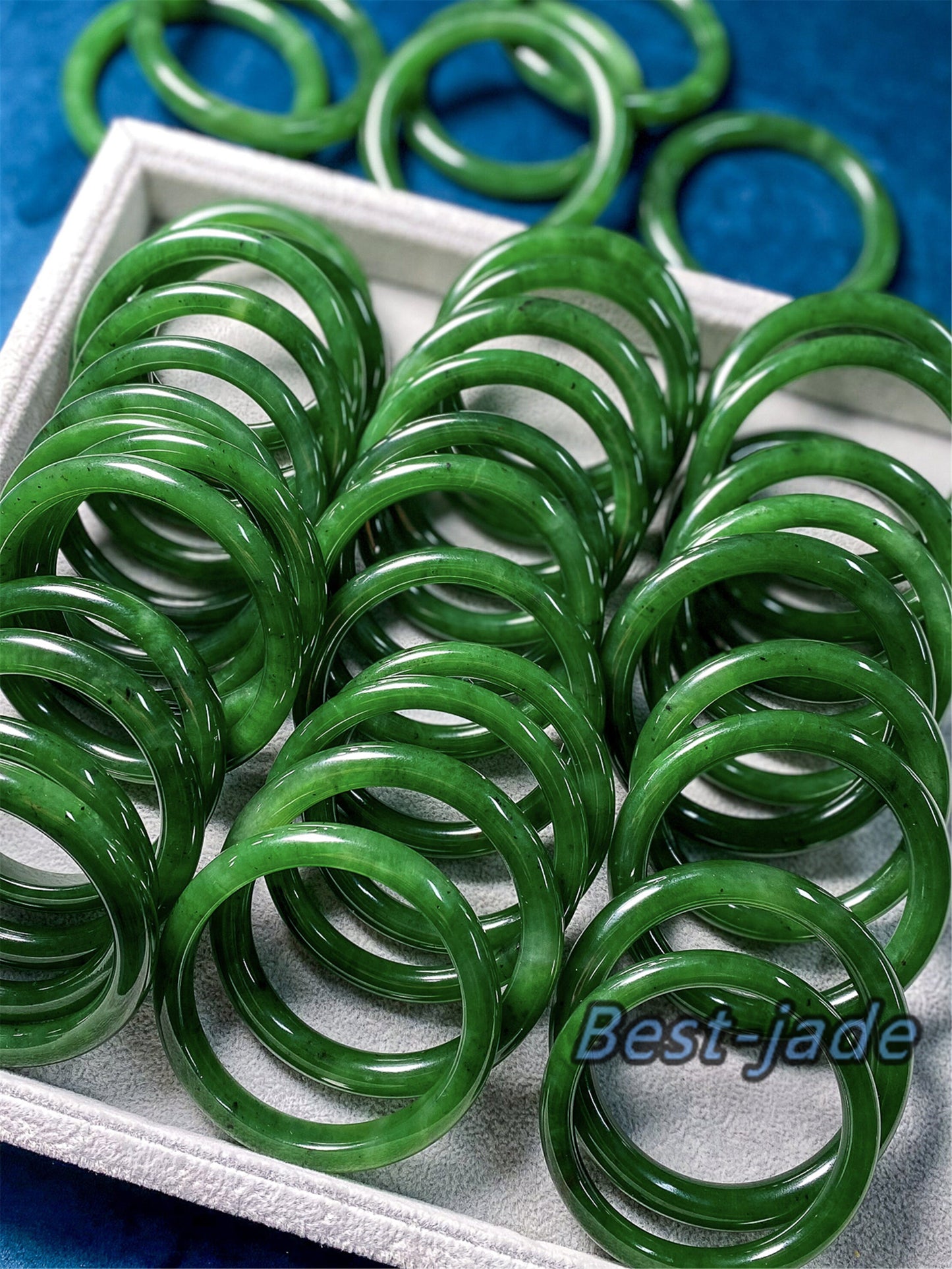 Wholesale Green Nephrite Round bangle Natural Greenstone Canadian Jade Bracelet Pounamu Nephrite Jade Canadian Grade A jade BC Jewelry gift