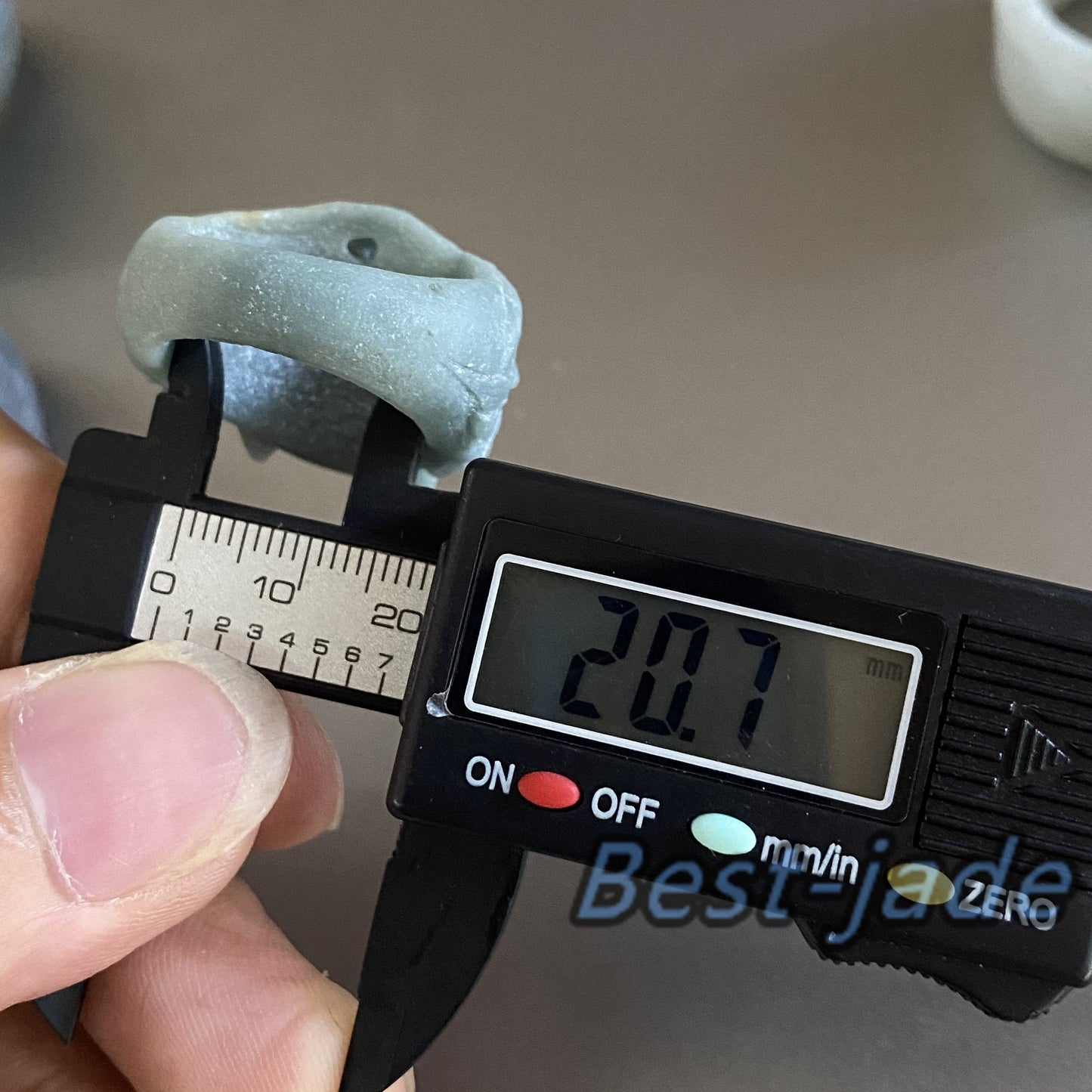 3D wolf Natural Black Grade A jade Band Ring Hand carved Burma jadeite animal Rough stone Man jewelry gift