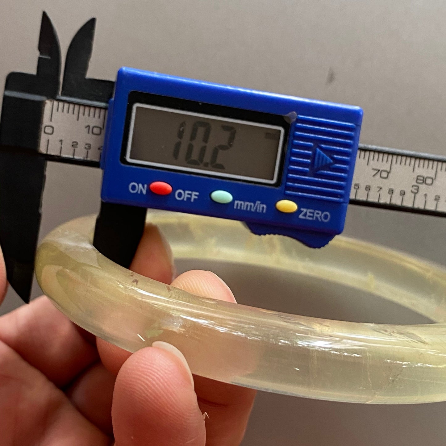 Huge 78mm Natural Citrine Clear Yellow Quartz Round BANGLE crystal bracelet Translucent topaz Rock craterites Chain A jade stone gift