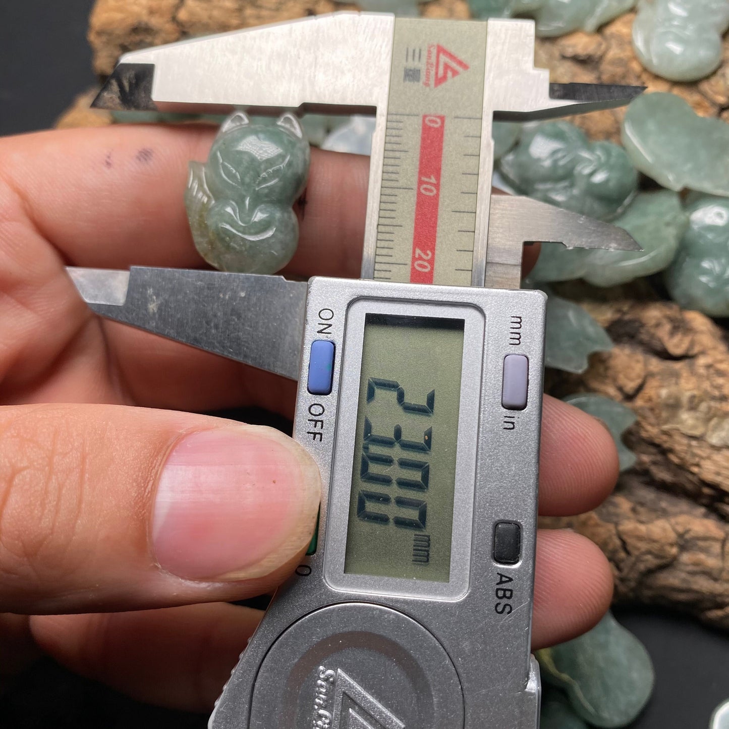 Fox Pendant Grade A jade Green Jade ICE Burma Jadeite Lucky cartoon beads Lady baby child necklace gift