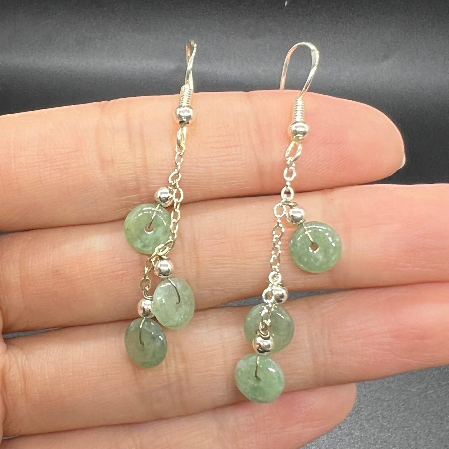 Natürlicher Jadeit, transparente Ohrtropfen-Jade-Ohrringe mit vergoldeter Öse, Burma-Jade, Güteklasse A, Jade-Ohrstecker, lose Perlen, Schmuck, Geschenk für Sie
