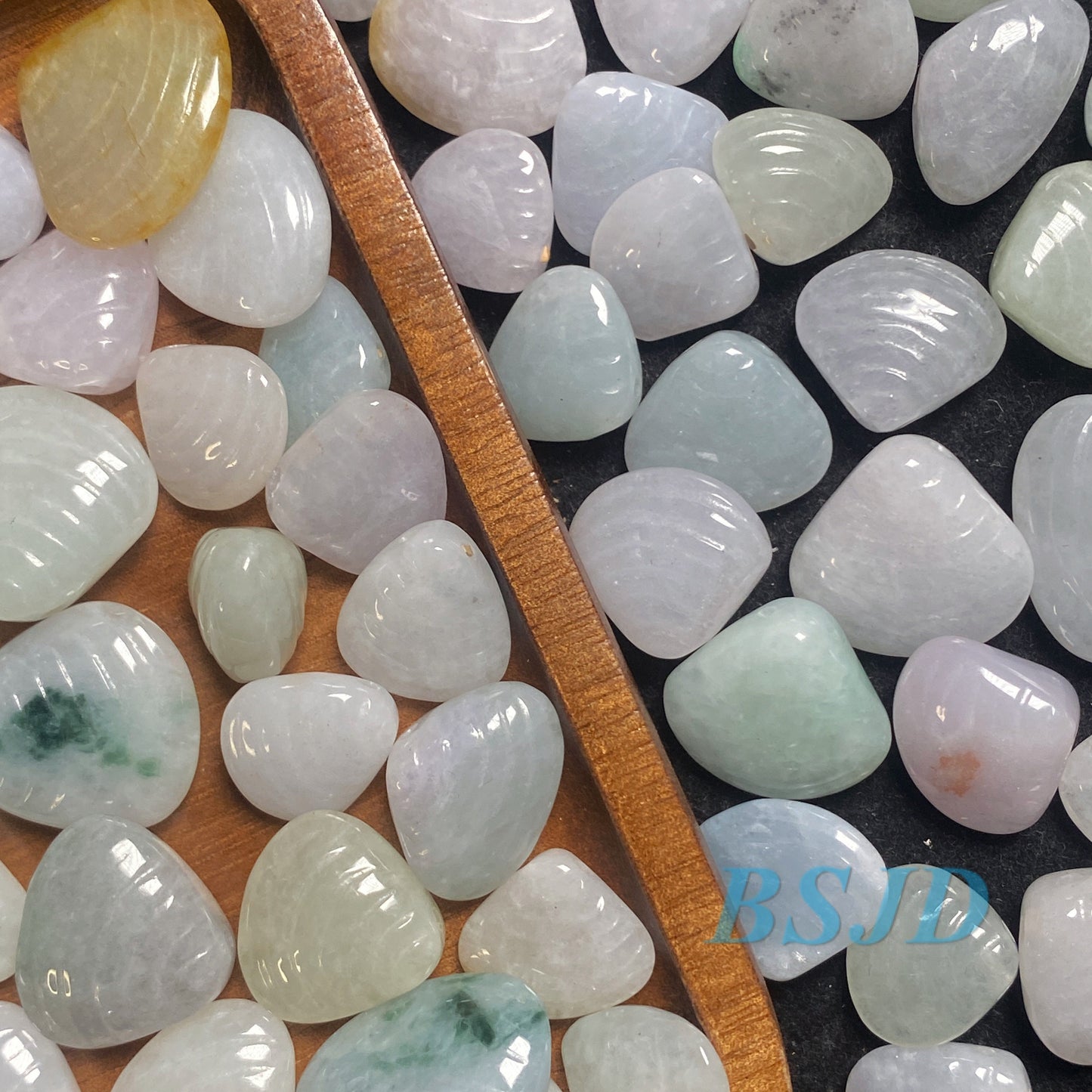 Wholesale Grade A Jade Burma jadeite Beads pearl Shell bead Type A jade Ice Myanmar Jadeite conch pendant DIY necklace earrings