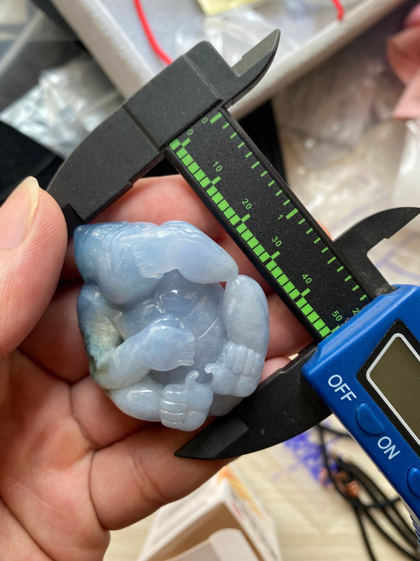 Naturle Lavender Grade A Jade Gorilla pendant Natural Purple Jade ICE Burma Jadeite Cartoon p gift