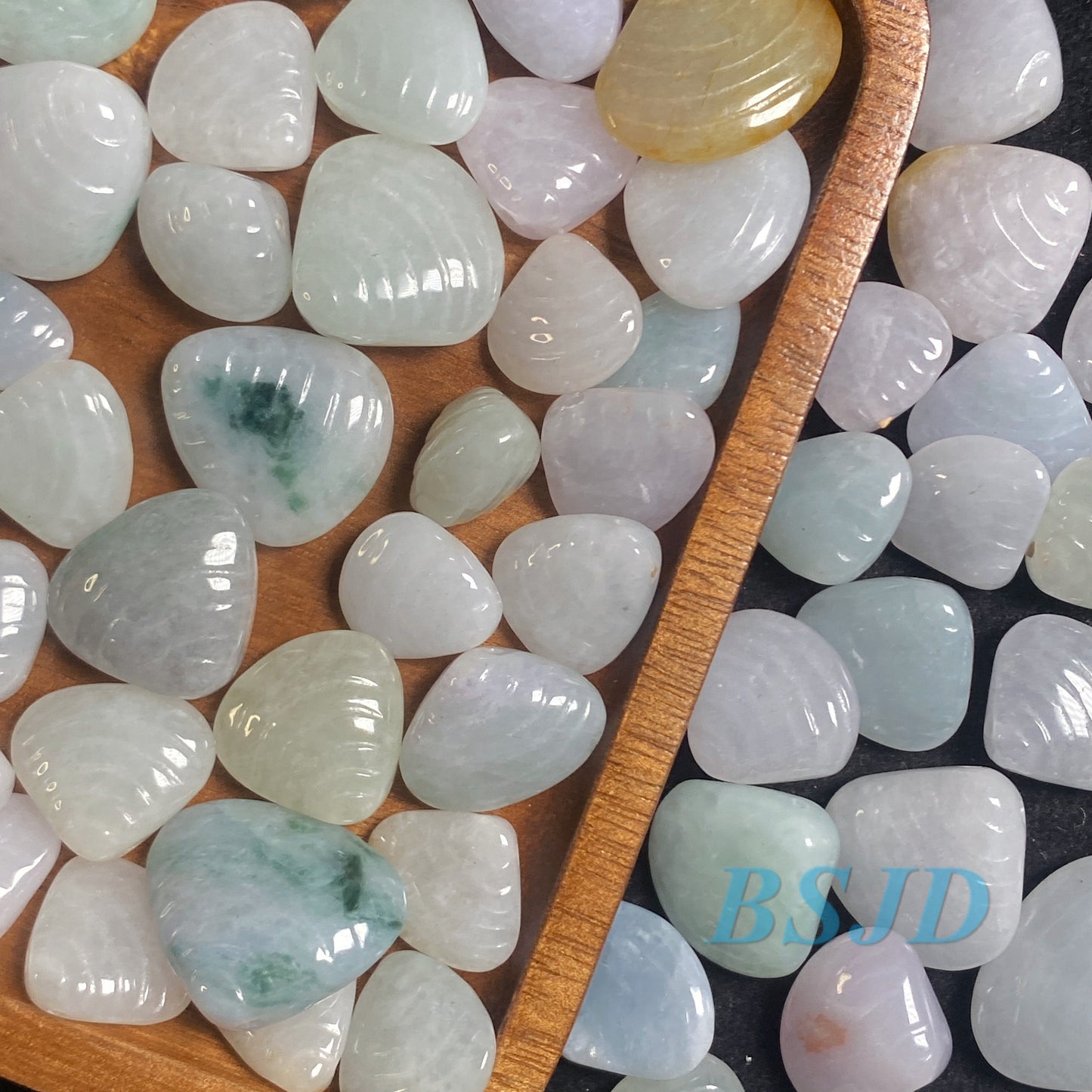 Wholesale Grade A Jade Burma jadeite Beads pearl Shell bead Type A jade Ice Myanmar Jadeite conch pendant DIY necklace earrings