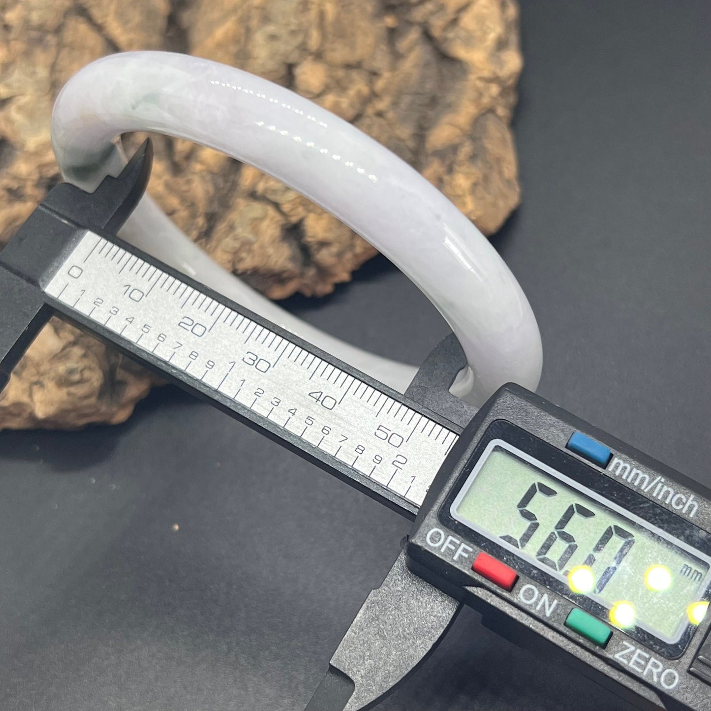 56mm Natural green Grade A Jade Round bangle Myanmar jadeite Lady Bracelet Ice green Type A stone small hand female bangle 翡翠飘花手镯