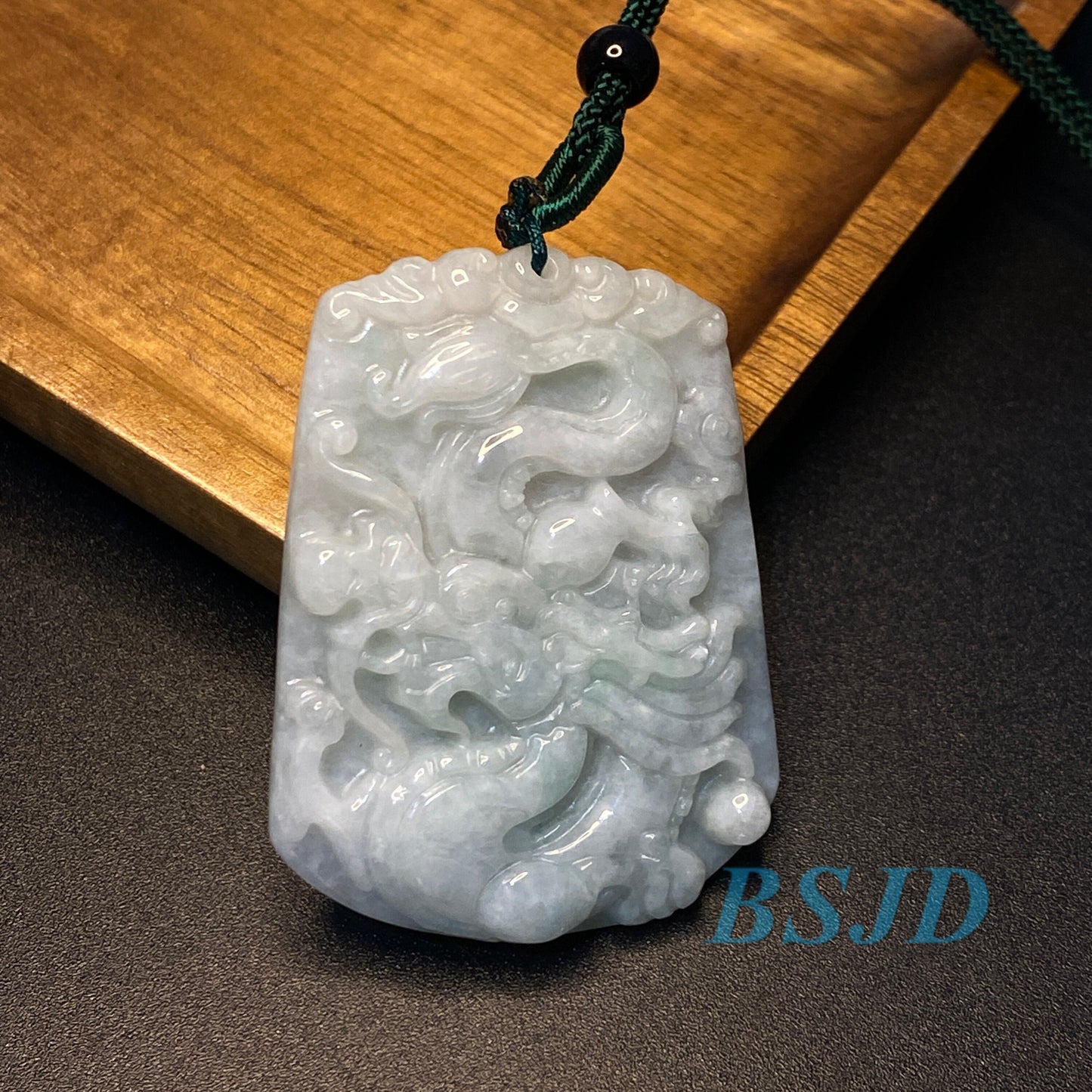 5 Stück Großhandel Drache Grade A Jade Halskette Grüne Jade EIS Jadeit Geburtstagsgeschenk Herren Anhänger Pixiu QIlin