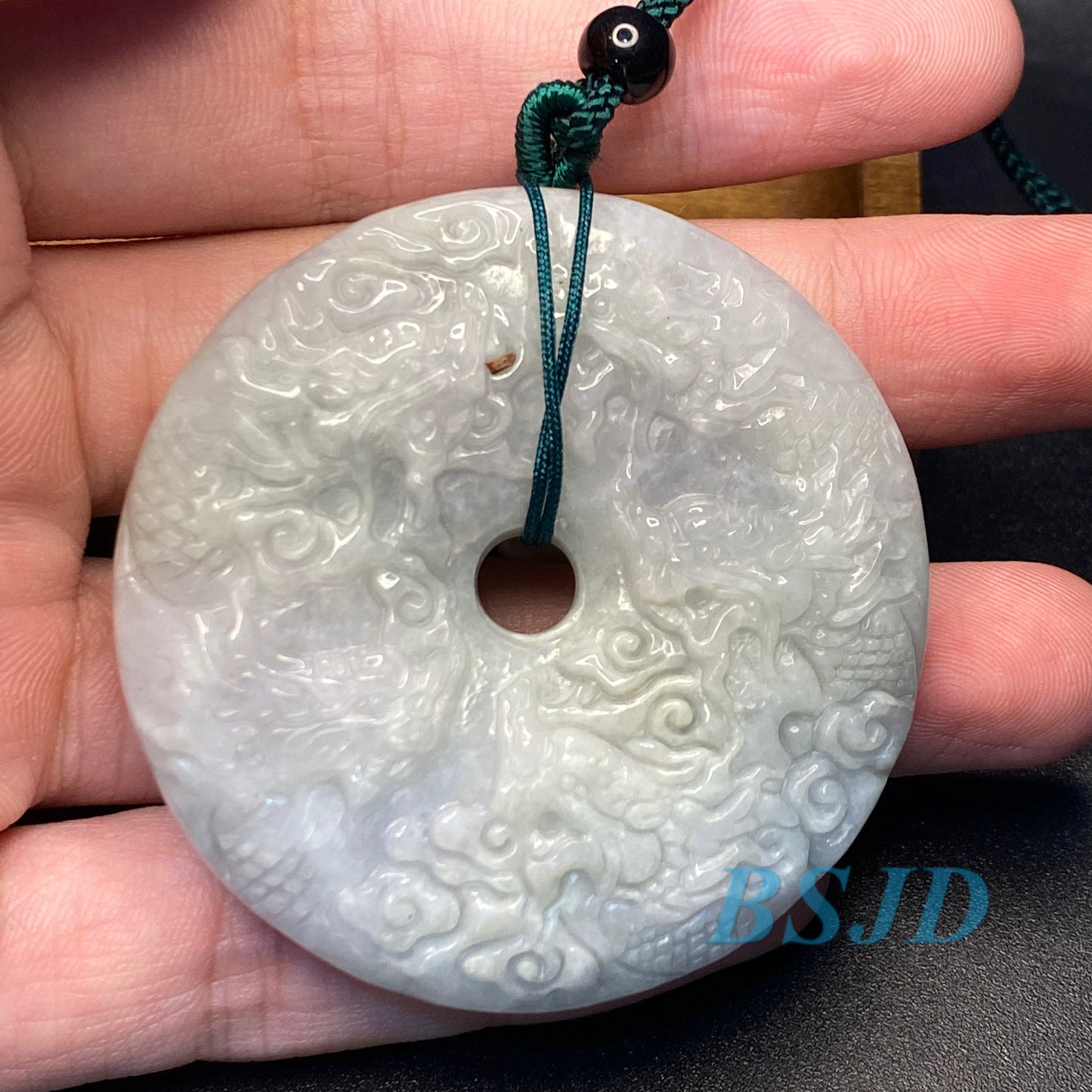 Vintage 9 Drachen spielen Ball 九龙戏珠 Grade A Jade Grüne Jade ICE Burma Jadeit, Geburtstagsgeschenk Herren Anhänger