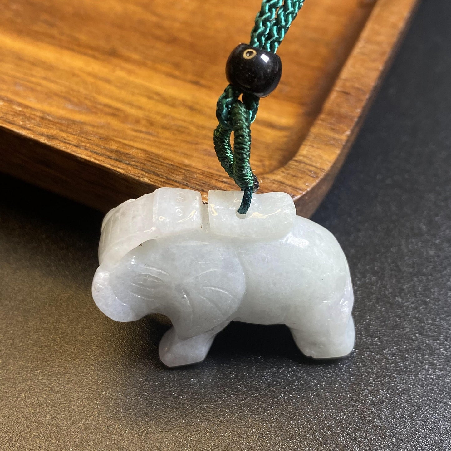Elefant Natur Grün Grade A Jade ICE Burma Jadeit Chinesisch geschnitzt, Myanmar Jade Anhänger DIY Halskette Statue