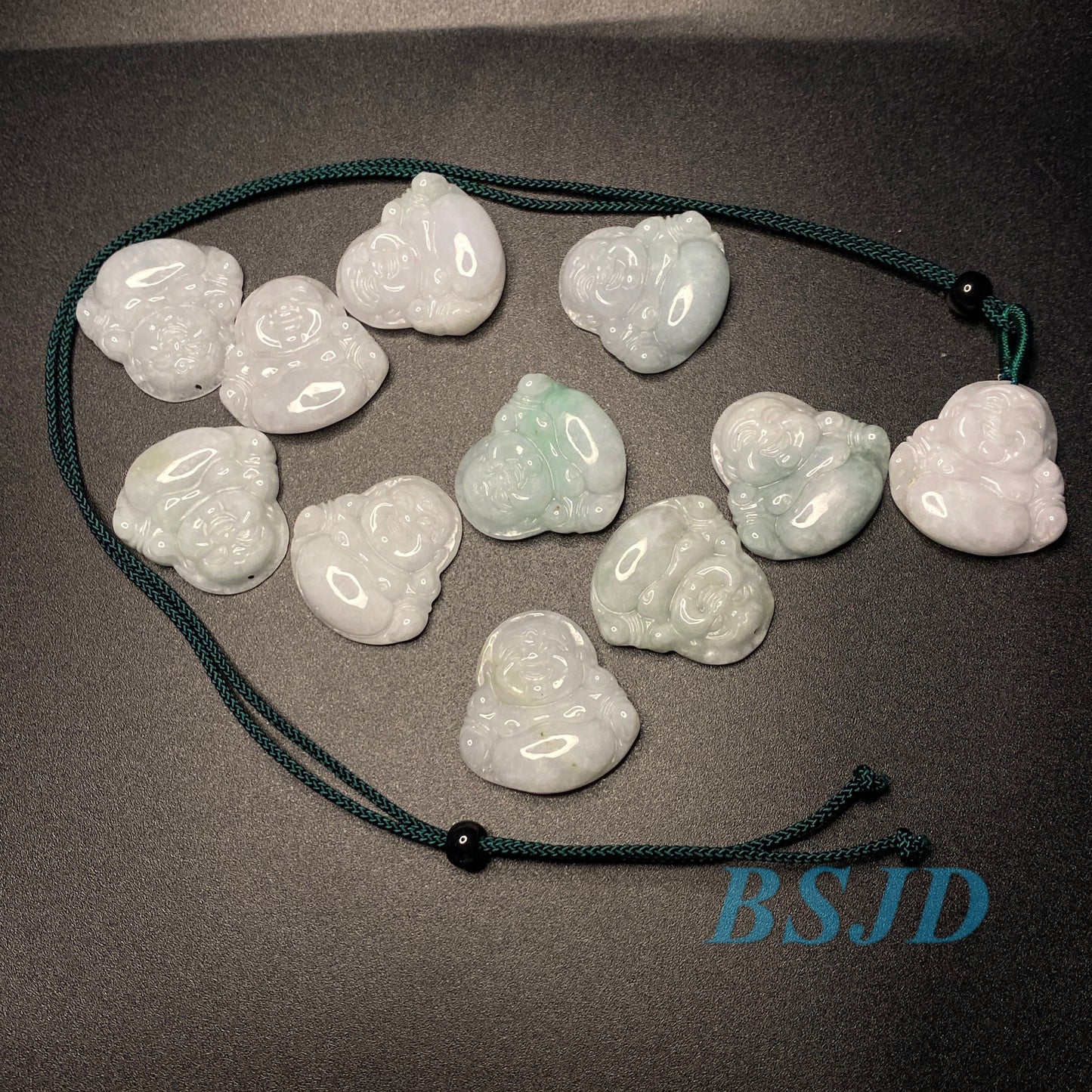 30PCS Wholesale Buddha Pendant Natural Grade A jade Green Jade ICE Jadeite Burma Myanmar Jadeite Bead DIY Buddhism Religious Jewelry gift