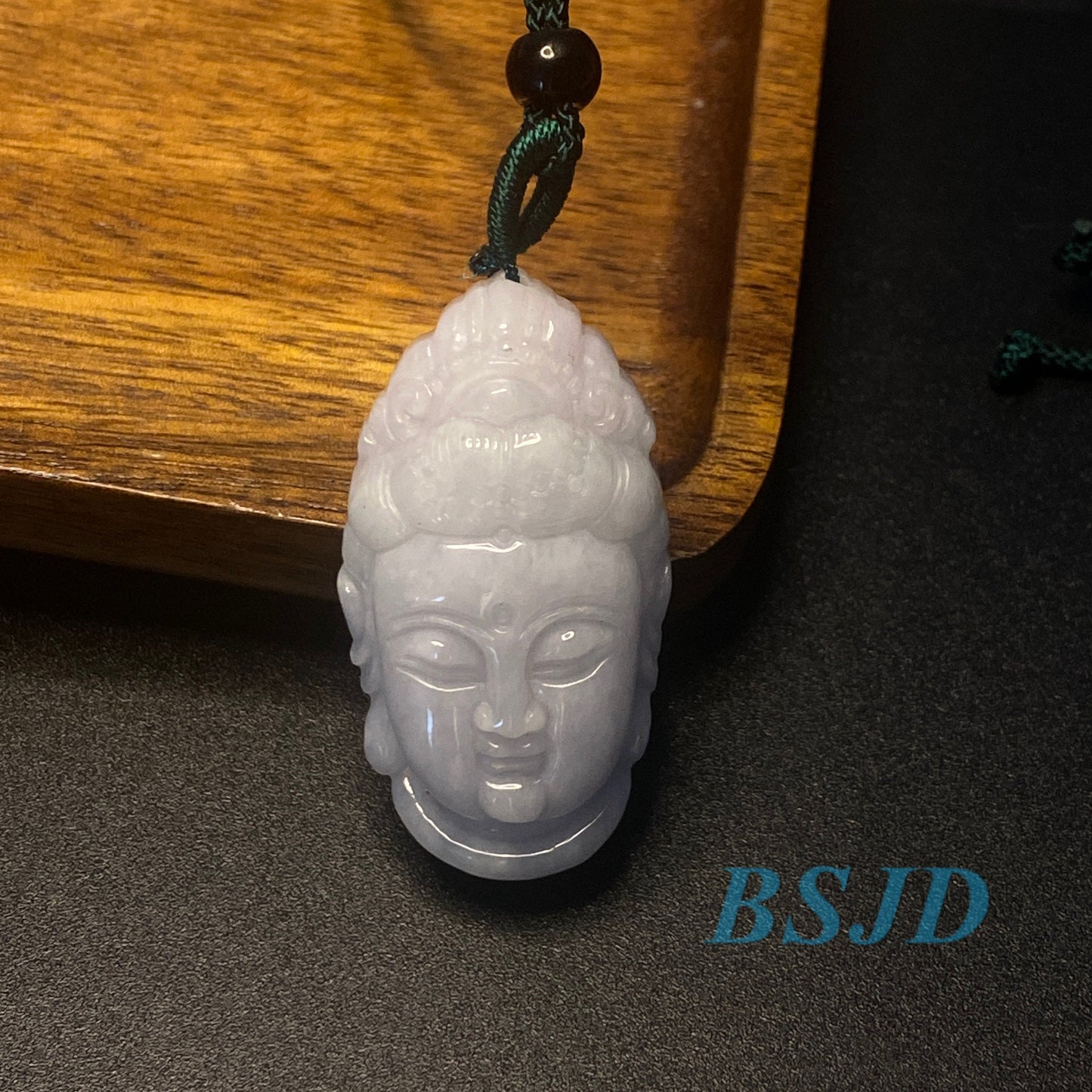 Großhandel KWAN YIN Guanyin Kopf natürliche Grade A Jade ICE Jadeit Myanmar Jadeit Anhänger Halskette Statue Schmuck Jade Geschenk