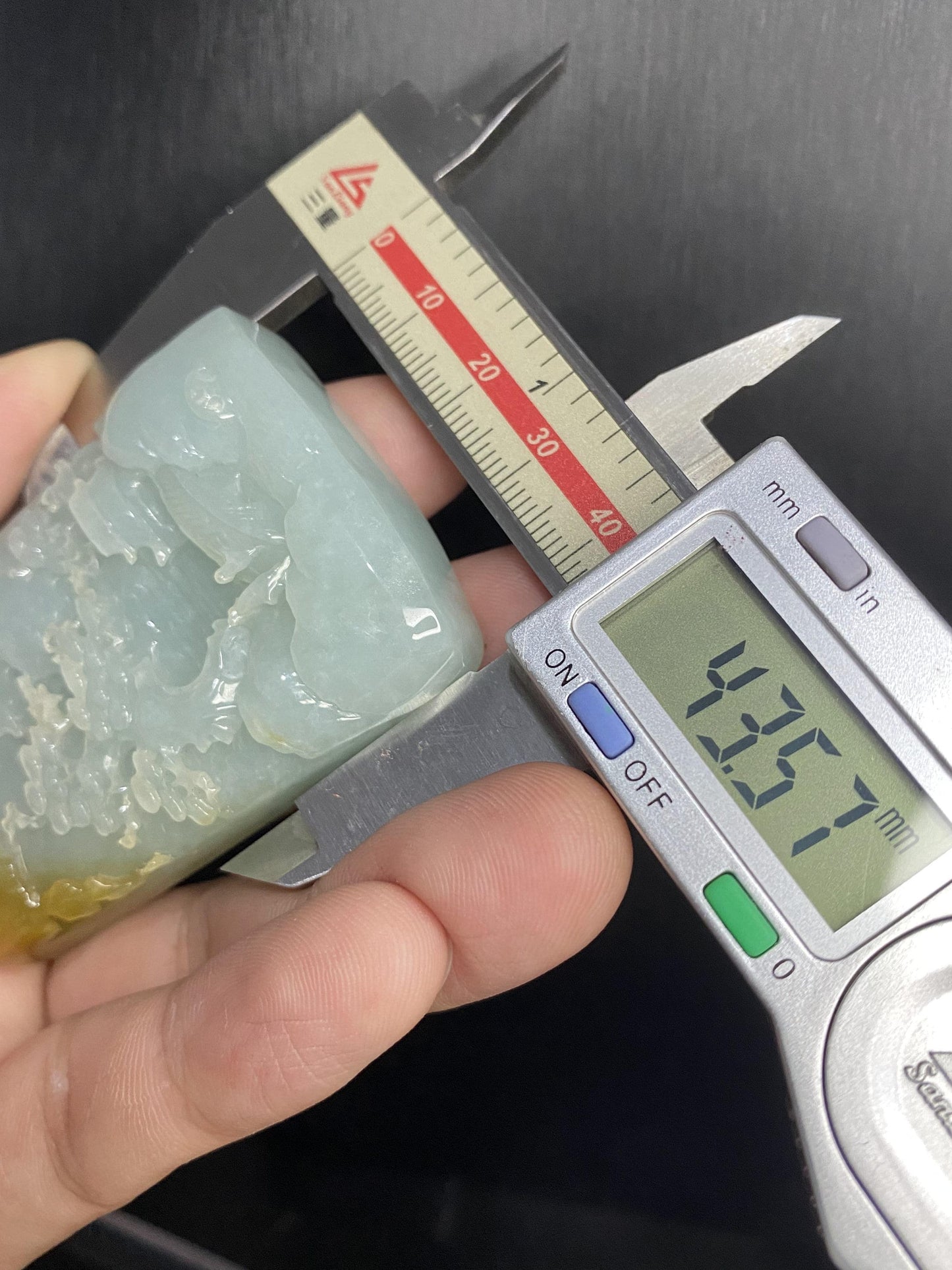 Natural Snowflakes Ice Jadeite Burma jade Translucent Grade A jade Landscape pendant scenery necklace jewelry jade gift 天然翡翠山水牌