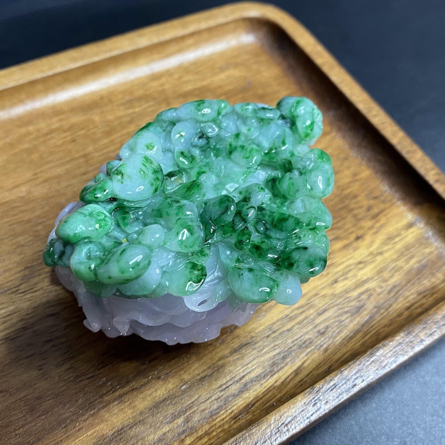 Hot green 白菜(百财)cabbage stone Natural Grade A Jade ICE Jadeite Myanmar jade hang necklace